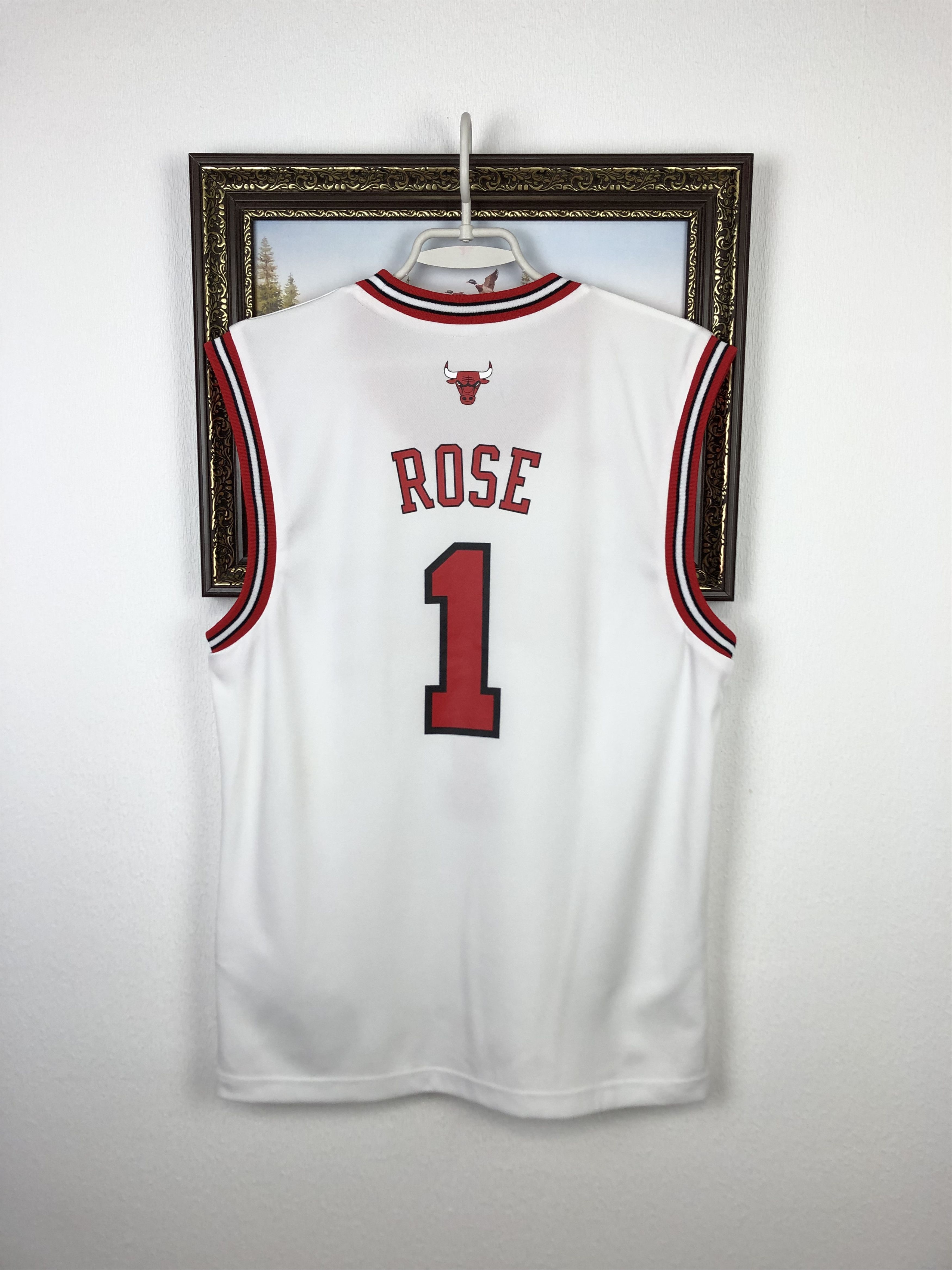 Adidas Adidas White Chicago Bulls Derrick Rose NBA Jersey Shirt Tee Size US S / EU 44-46 / 1 - 11 Thumbnail