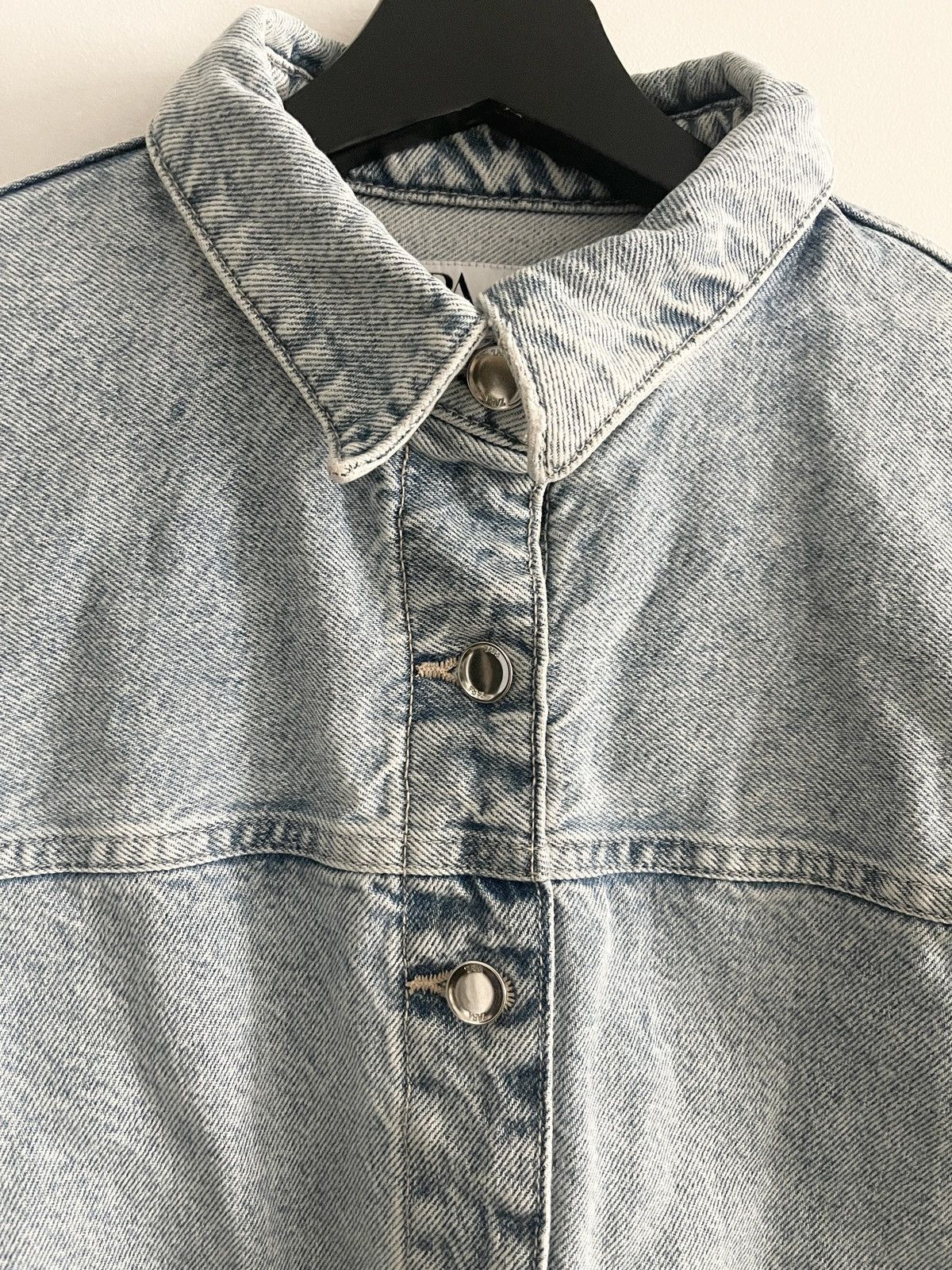 Zara STEAL! Zara Square sprockets Denim Jacket Size US S / EU 44-46 / 1 - 3 Thumbnail