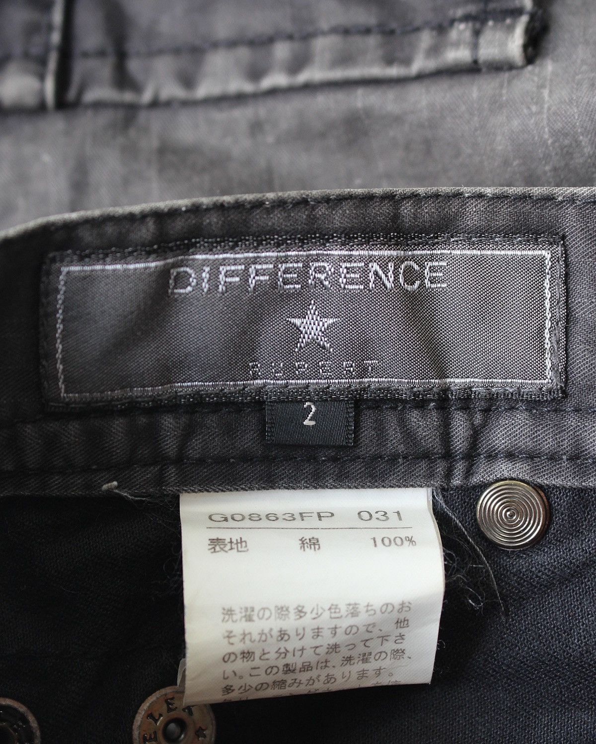 Japanese Brand × Vintage 2000S DIFFERENCE RUPERT WASHED EDGE ZIP CARGOS Size US 30 / EU 46 - 8 Thumbnail