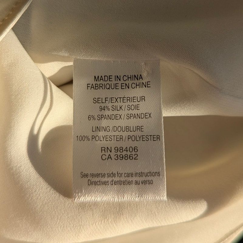 Theory Theory Charlaine Pleat Neck Silk Black White Shift Dress Size XS / US 0-2 / IT 36-38 - 9 Thumbnail