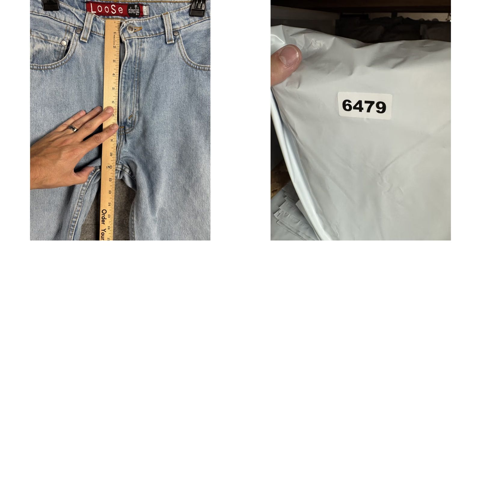 Levi's VINTAGE Levis SilverTab Loose Jeans Women Medium 13/14 Blue Baggy 90s Denim Size 32" / US 10 / IT 46 - 8 Thumbnail