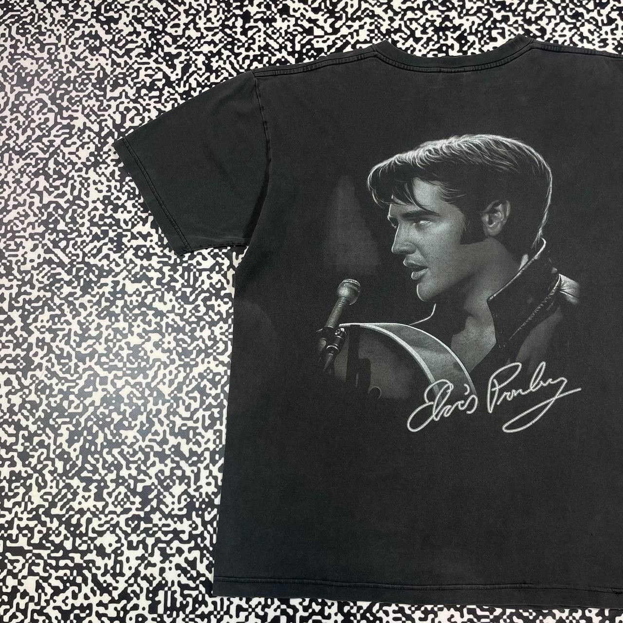 Band Tees Vintage 00s Elvis Presley Band Rock Faded Boxy T-shirt Y2K Size US XL / EU 56 / 4 - 10 Thumbnail