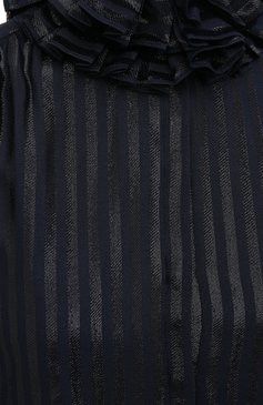 Saint Laurent Paris o1y0126 Striped Shirt in Midnight Blue Size M / US 6-8 / IT 42-44 - 4 Thumbnail