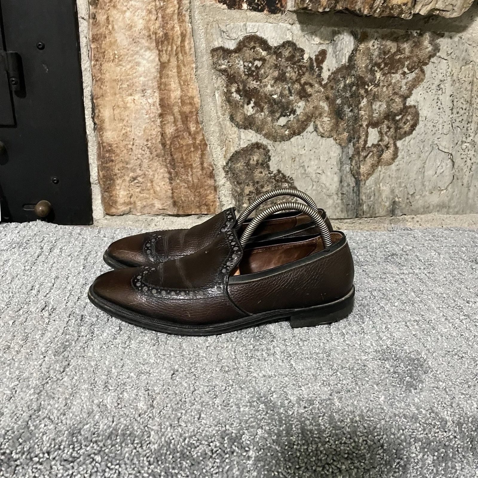 Florsheim Speedway Goodyear Welt Leather Dress Brown Men’s Size 8 Size US 8 / EU 41 - 3 Thumbnail