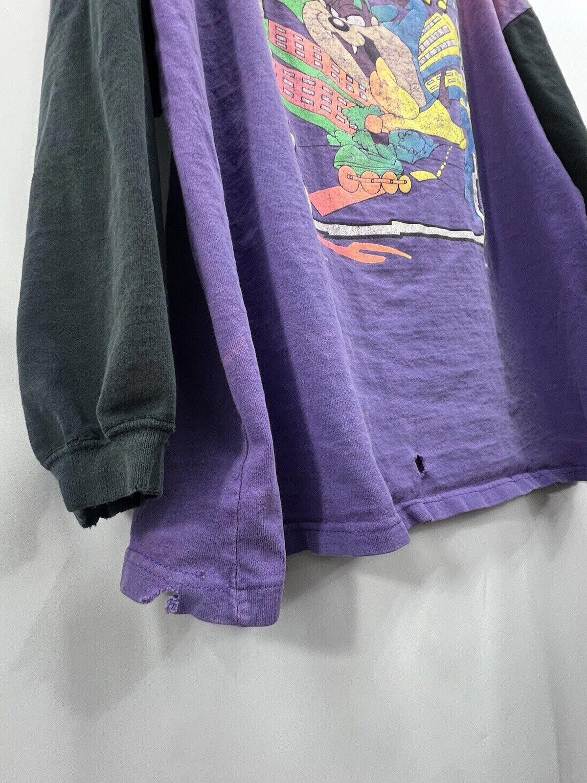 Designer Vntg Taz Hooded T-Shirt XL Weekend Mischief (Size:XL),#TG Size US XL / EU 56 / 4 - 8 Thumbnail