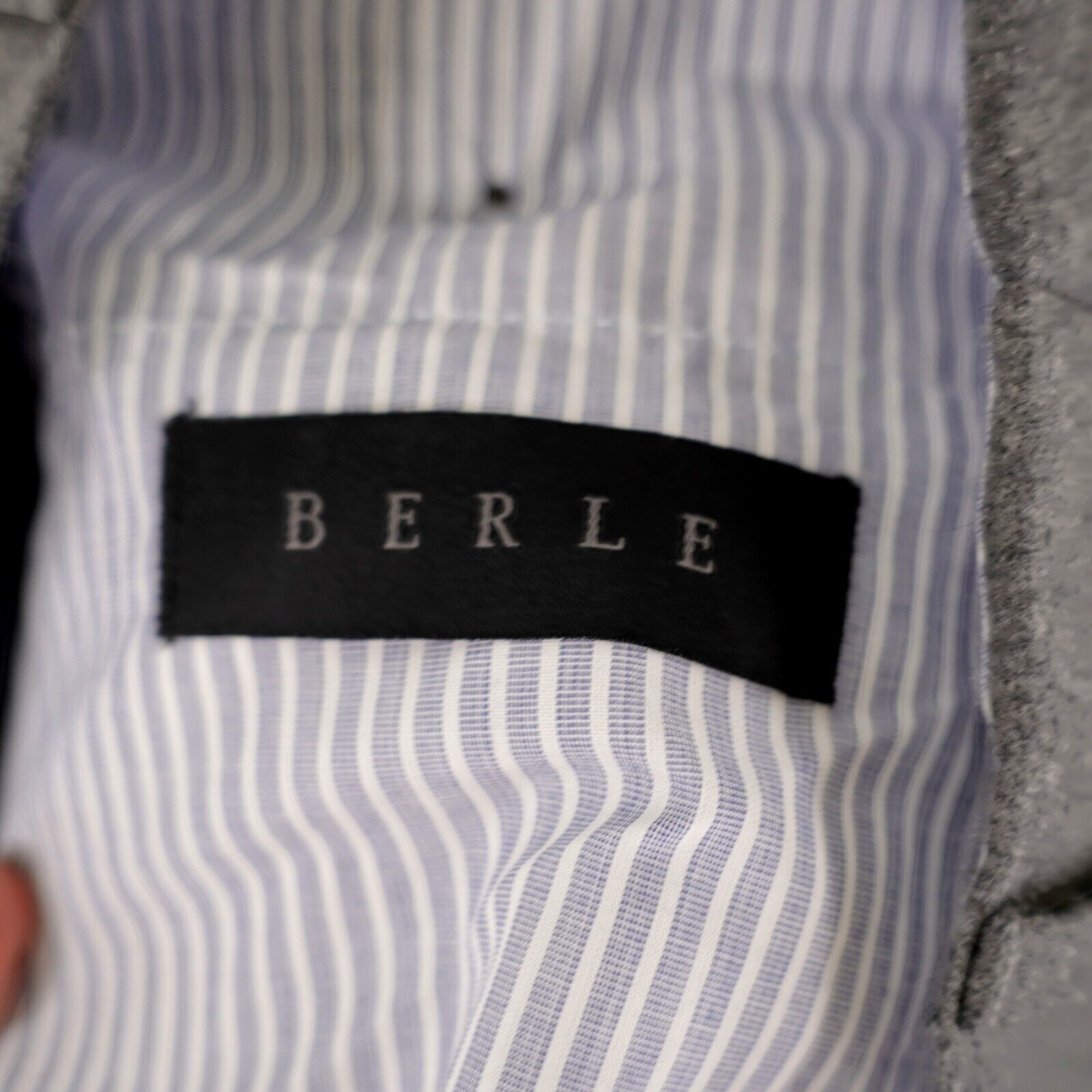 Berle Berle Flannel Wool Gray Flat Front Cuffed High Rise Lined Dr Size 40R - 5 Thumbnail