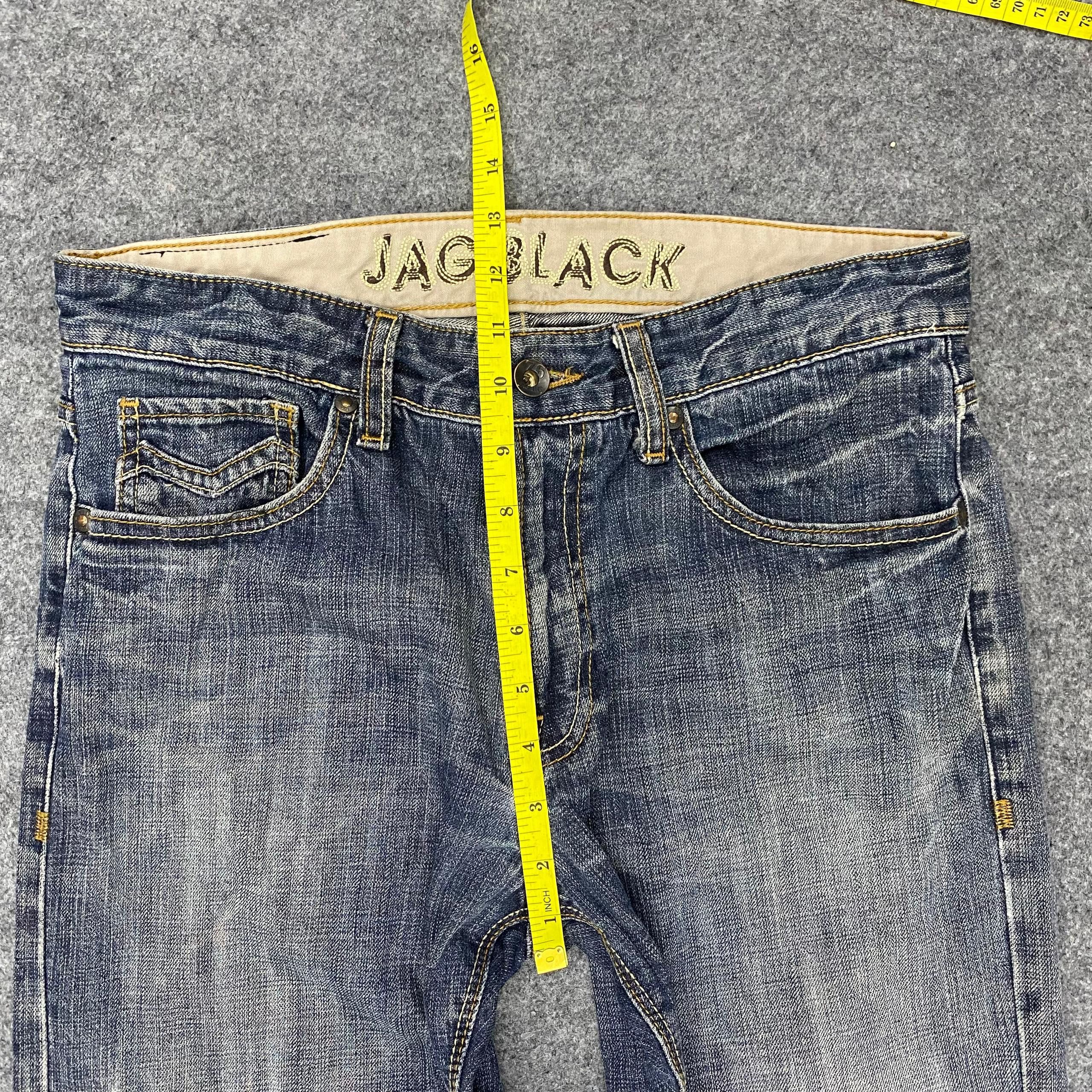 If Six Was Nine 💥Best Offer💥Jag Black Japanese Brand Distressed denim Size US 30 / EU 46 - 6 Thumbnail