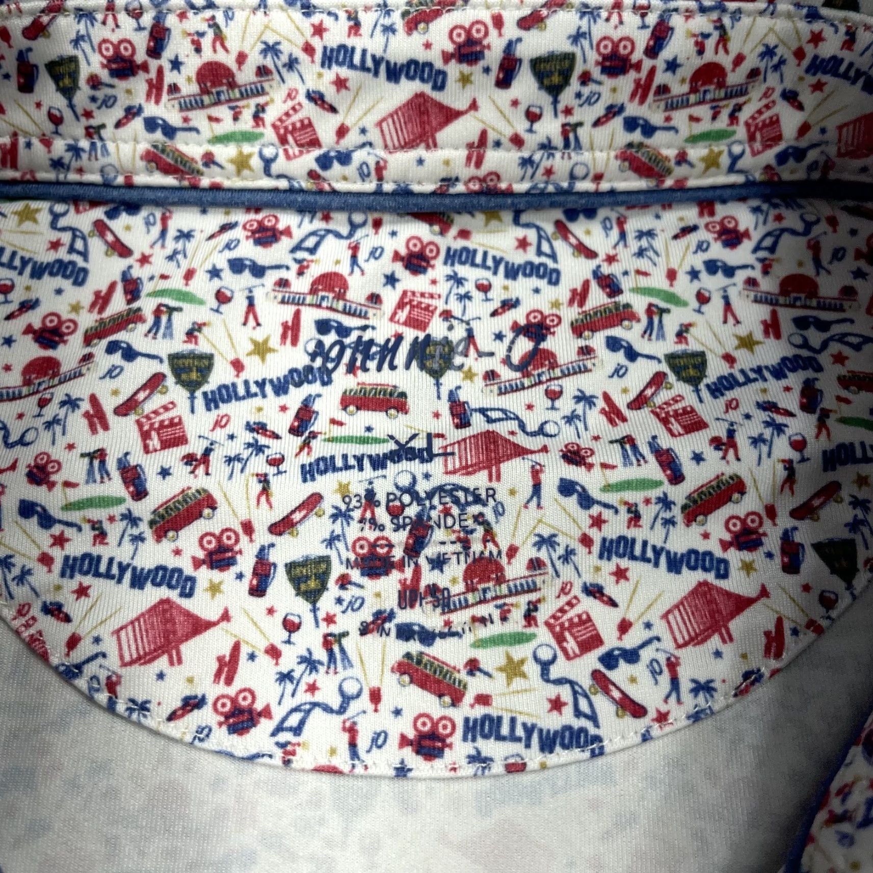 johnnie-O Nike Shirt Polo Mens XL White California Golf Loud Show Biz Loud Size US XL / EU 56 / 4 - 4 Thumbnail