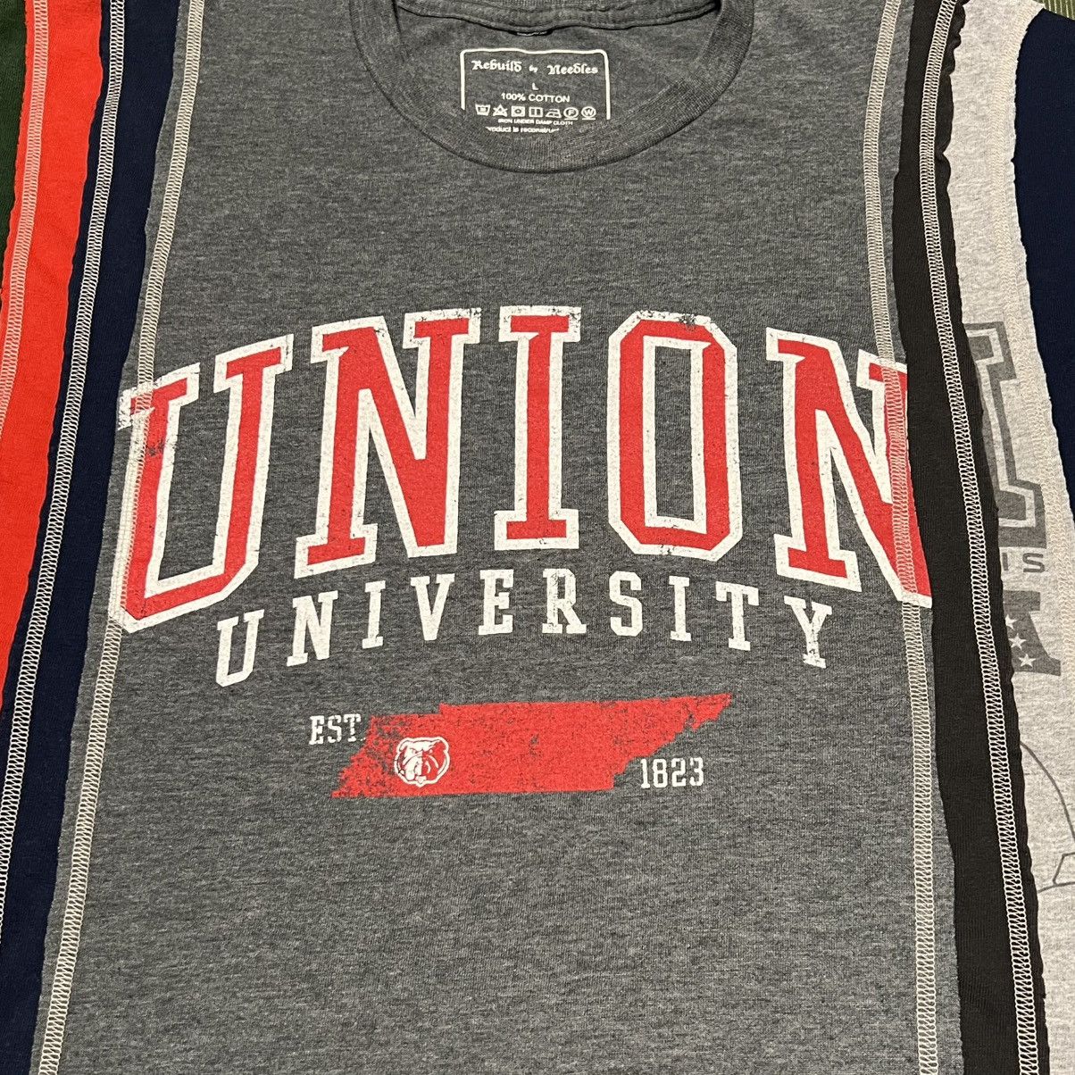 Needles Needles Rebuild Union University T Shirt Size US L / EU 52-54 / 3 - 3 Thumbnail