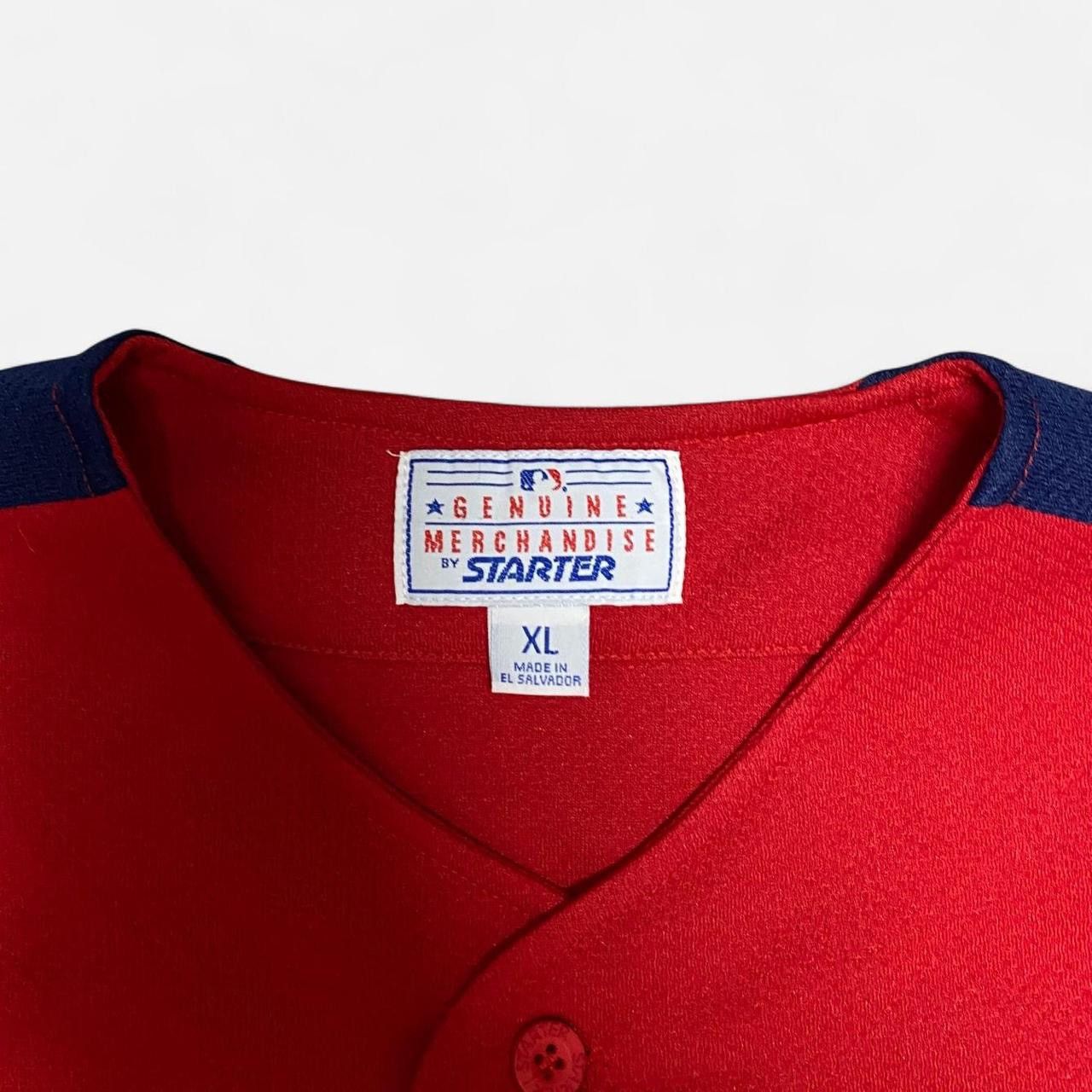 Starter Vintage starter Cleveland Indians red and navy blue jersey Size US M / EU 48-50 / 2 - 3 Thumbnail