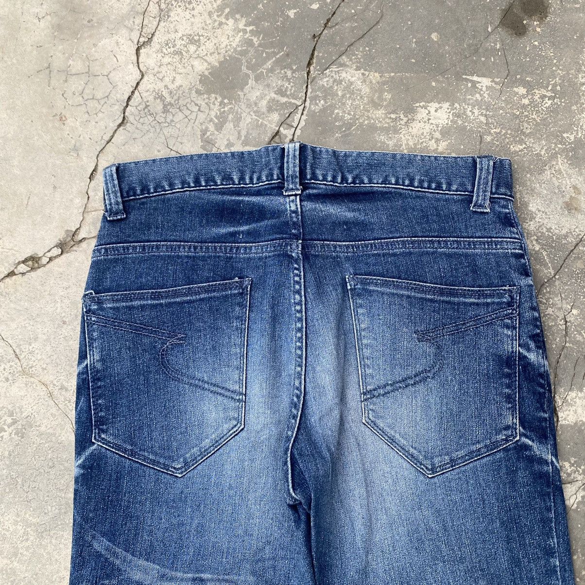 Issey Miyake SEMANTIC DESIGN Stacked Mark Stretchable Jeans Size US 30 / EU 46 - 4 Thumbnail