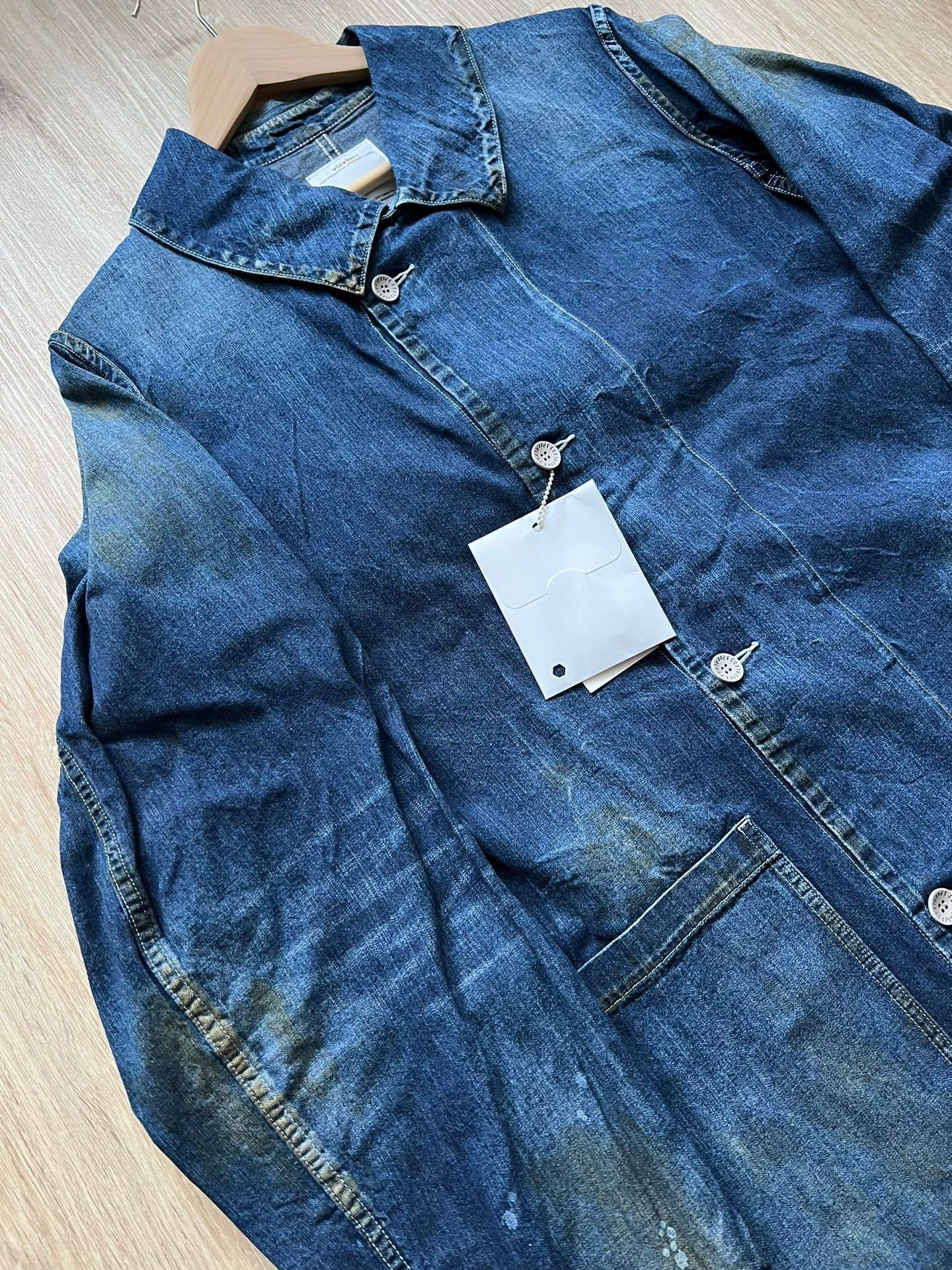 Visvim VISVIM GREASE MONKEY COAT DRY DENIM 3 Size US L / EU 52-54 / 3 - 3 Thumbnail
