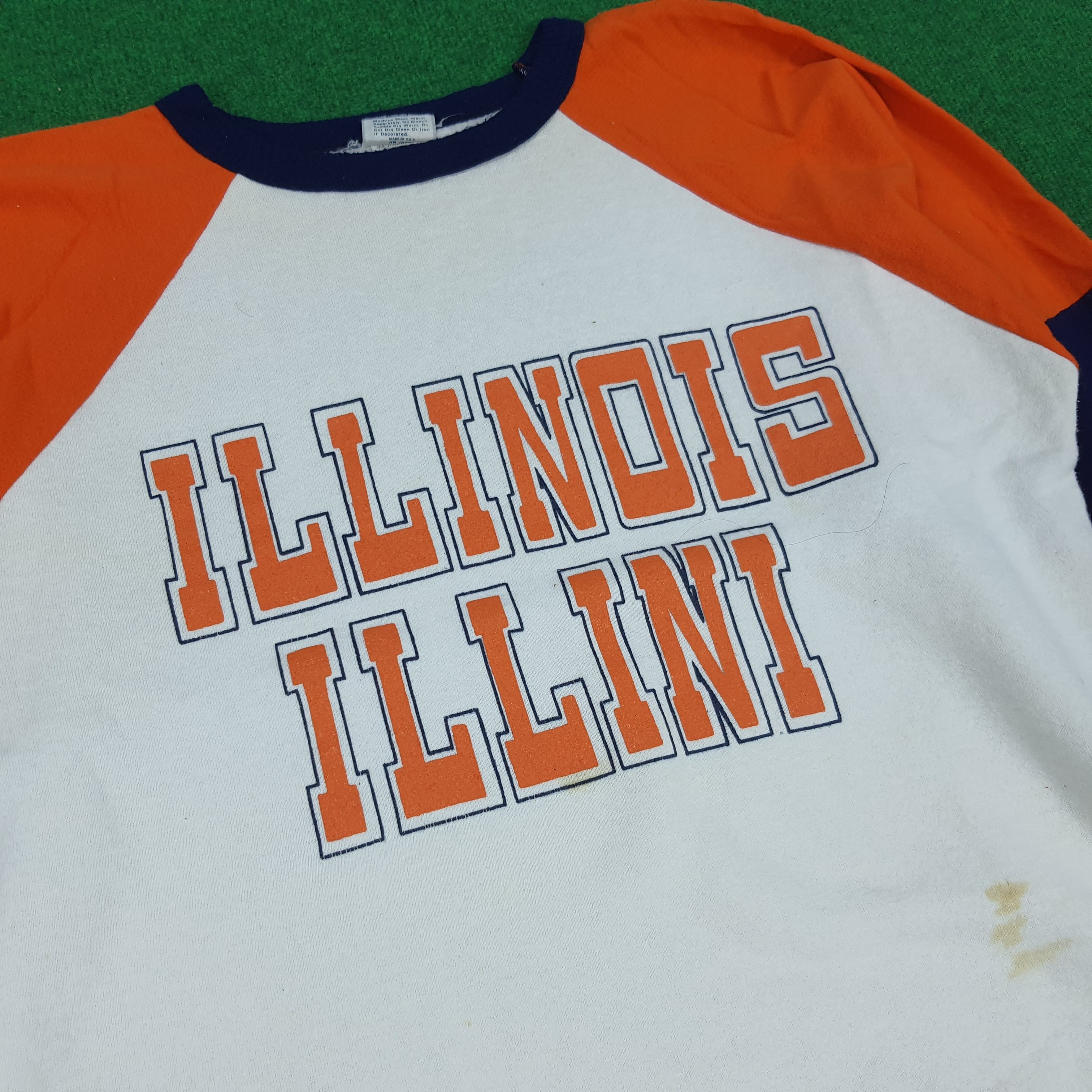 NBA × Vintage Vintage Illinois Illini NBA Basketball Team Sweatshirts Size US M / EU 48-50 / 2 - 2 Thumbnail