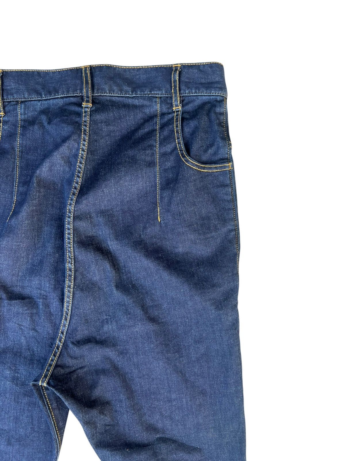 Issey Miyake Mercibeaucoup Stretchable Denim Drop Crotch Jeans Size US 31 - 15 Thumbnail