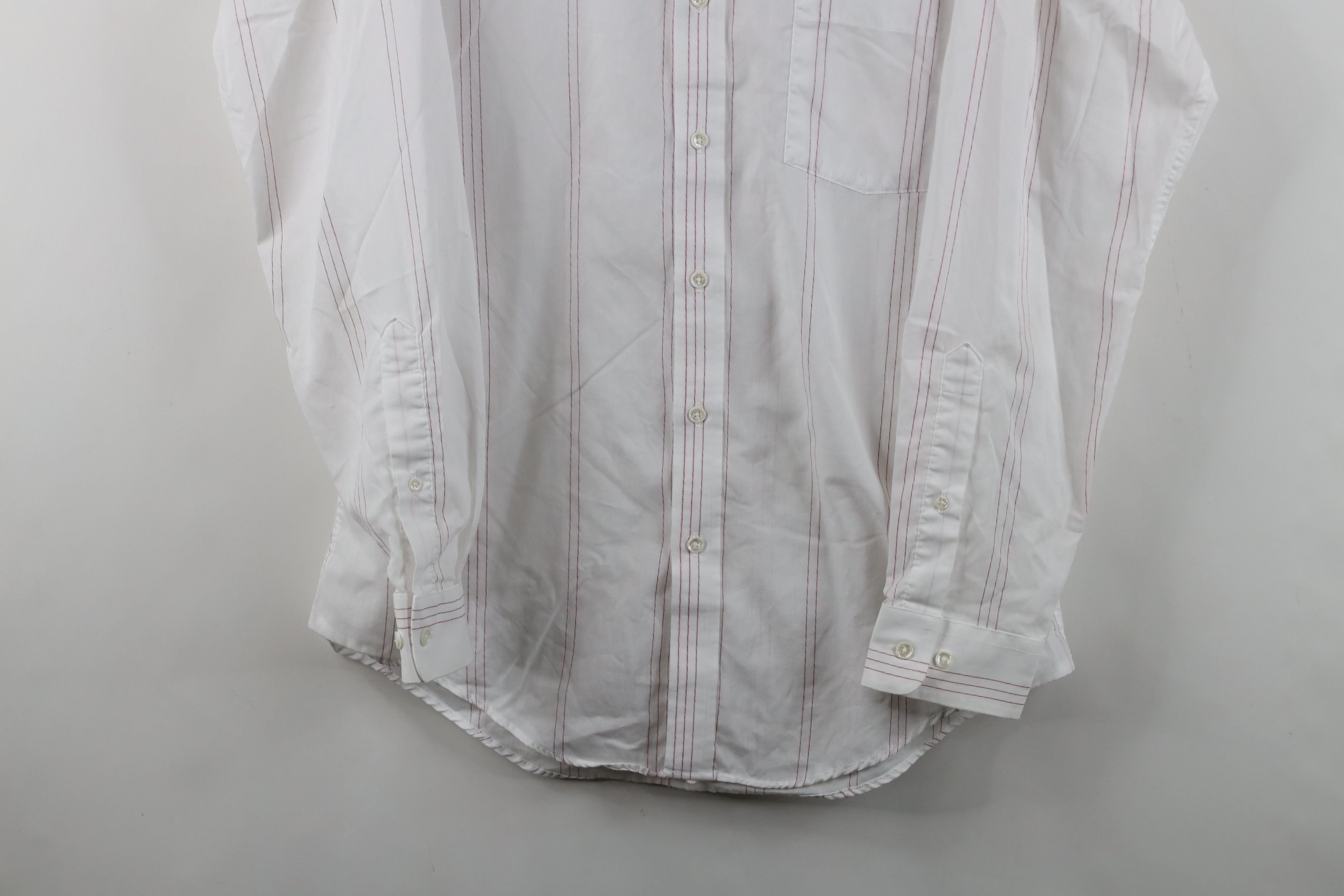 Vintage Vintage 80s 90s Streetwear Striped Collared Button Shirt USA Size US M / EU 48-50 / 2 - 3 Thumbnail