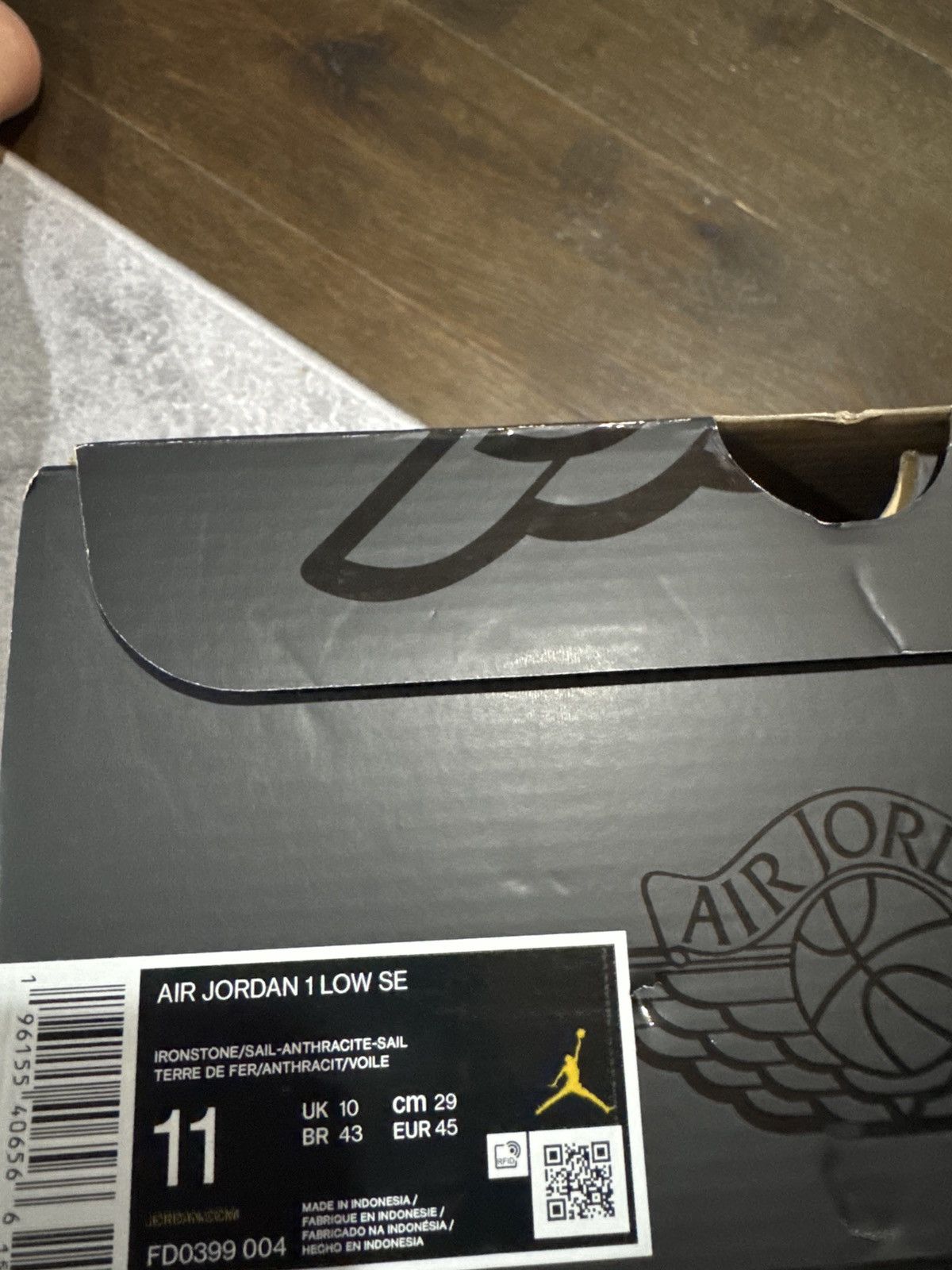 Jordan Brand × Nike SNKRS Day Korea Magpie(2023) Jordan 1 Low Size US 11 / EU 44 - 7 Thumbnail