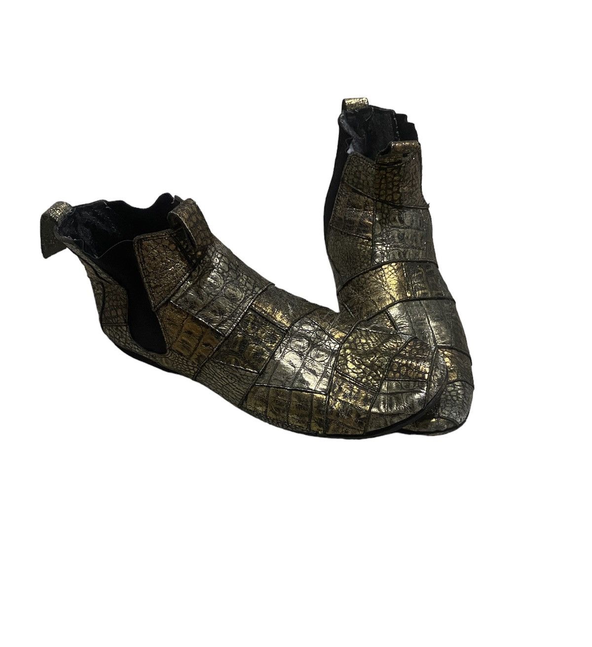 Comme des Garcons Homme Plus SUPER RARE‼️ CdgHP Pythons Patchwork Exotic Chelsea Boots Size US 12 / EU 45 - 4 Thumbnail