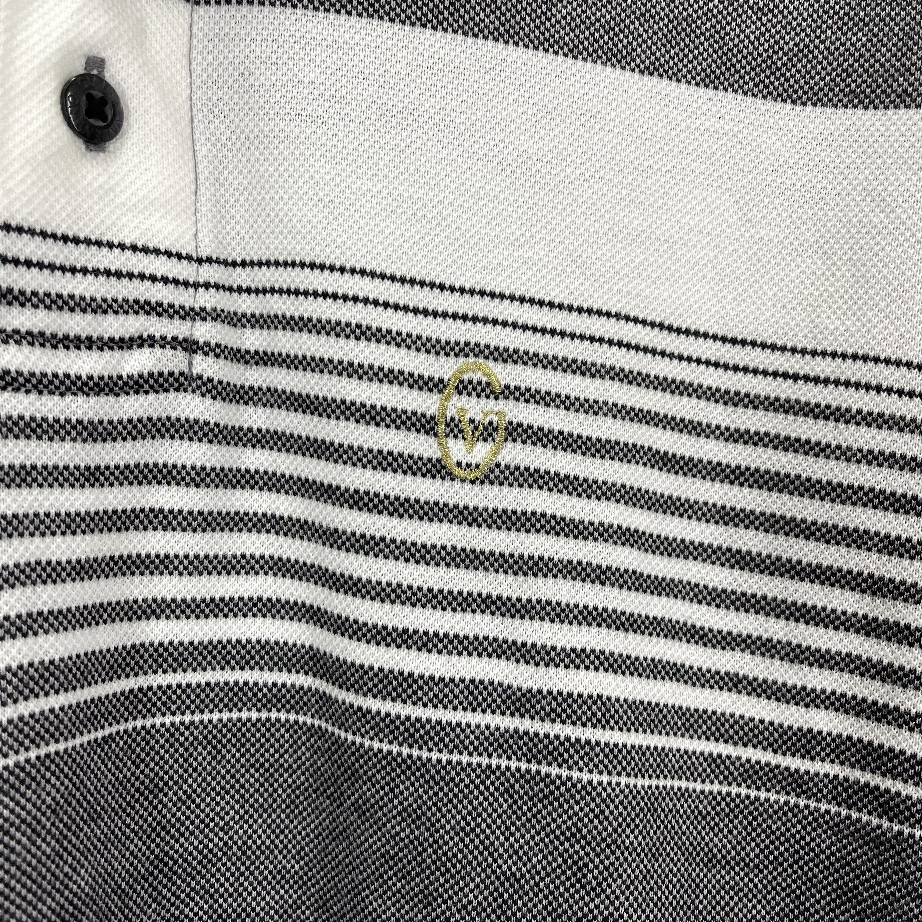 Gianni Valentino GIANNI VALENTINO Stripe Polo T Shirt #1092/AM Size US L / EU 52-54 / 3 - 4 Thumbnail