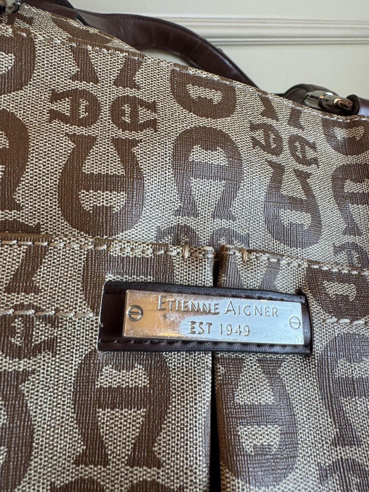 Aigner Etienne Aigner brown monogram y2k bag Size ONE SIZE - 3 Thumbnail