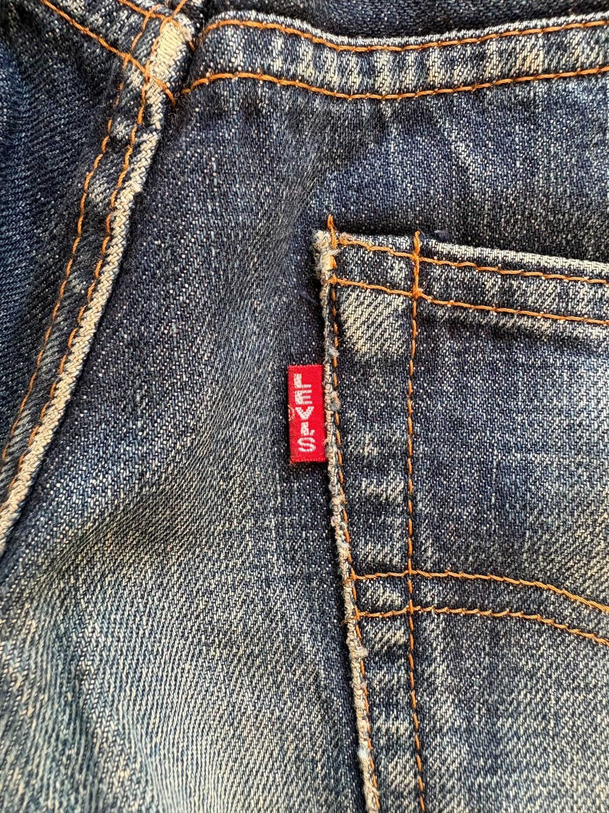 Levi's Vintage 90s Levis 502 Big E Selvedge Mud Wash Loose Jean Size US 29 - 12 Thumbnail