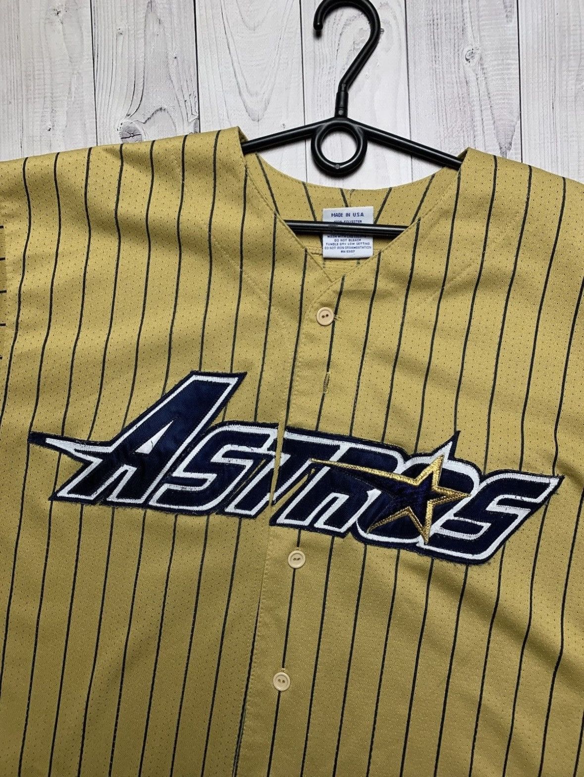 MLB × Vintage Vintage Houston Astros jersey Gold very rare USA size XL Size US XL / EU 56 / 4 - 2 Thumbnail