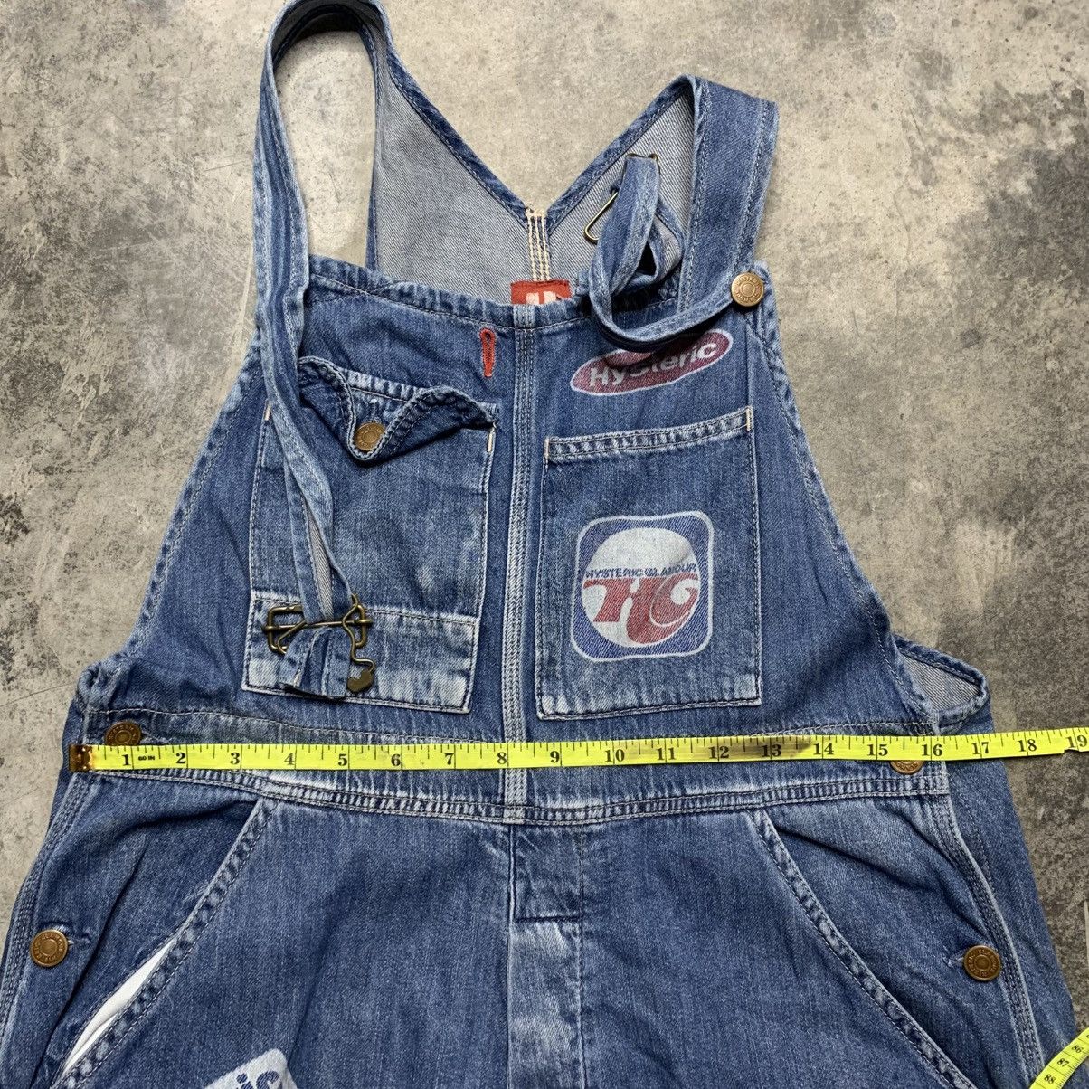 Hysteric Glamour × Japanese Brand Vintage Hysteric Glamour Overalls Multi Printed Logo Denim Size US 33 - 18 Thumbnail