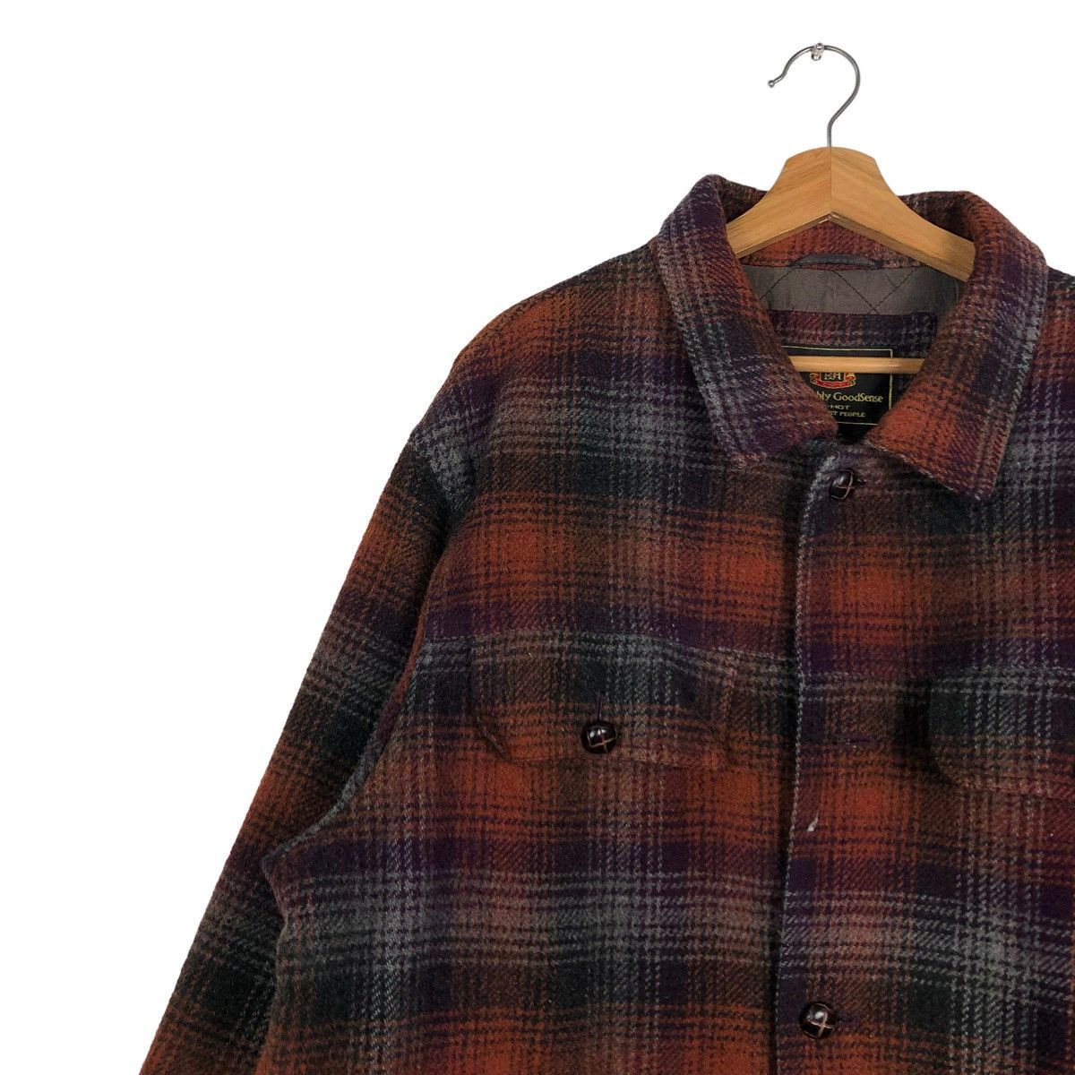 Flannel 🔥VINTAGE WOOL FLANNEL JACKET ZIPPER BE-HOT ISSEY MIYAKE Size US L / EU 52-54 / 3 - 5 Thumbnail