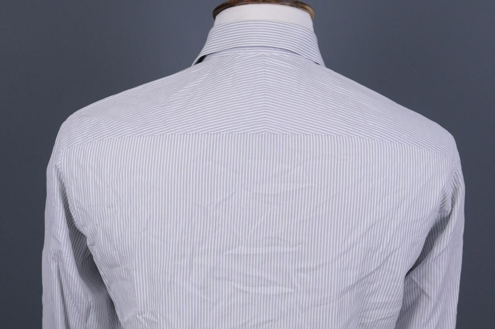 Gieves & Hawkes Gieves & Hawkes Gray Pinstripe Dress Shirt Size 15 1/2 Size US M / EU 48-50 / 2 - 10 Thumbnail