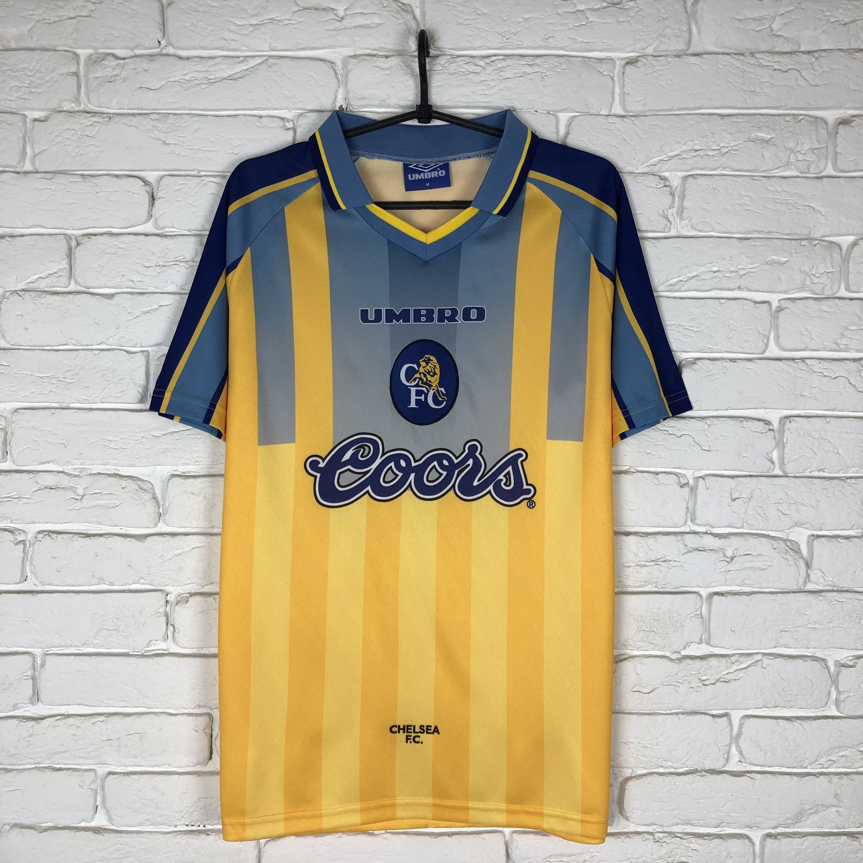 Chelsea Soccer Retro copy Chelsea 1996 1997 away soccer jersey Size US M / EU 48-50 / 2 - 1 Thumbnail
