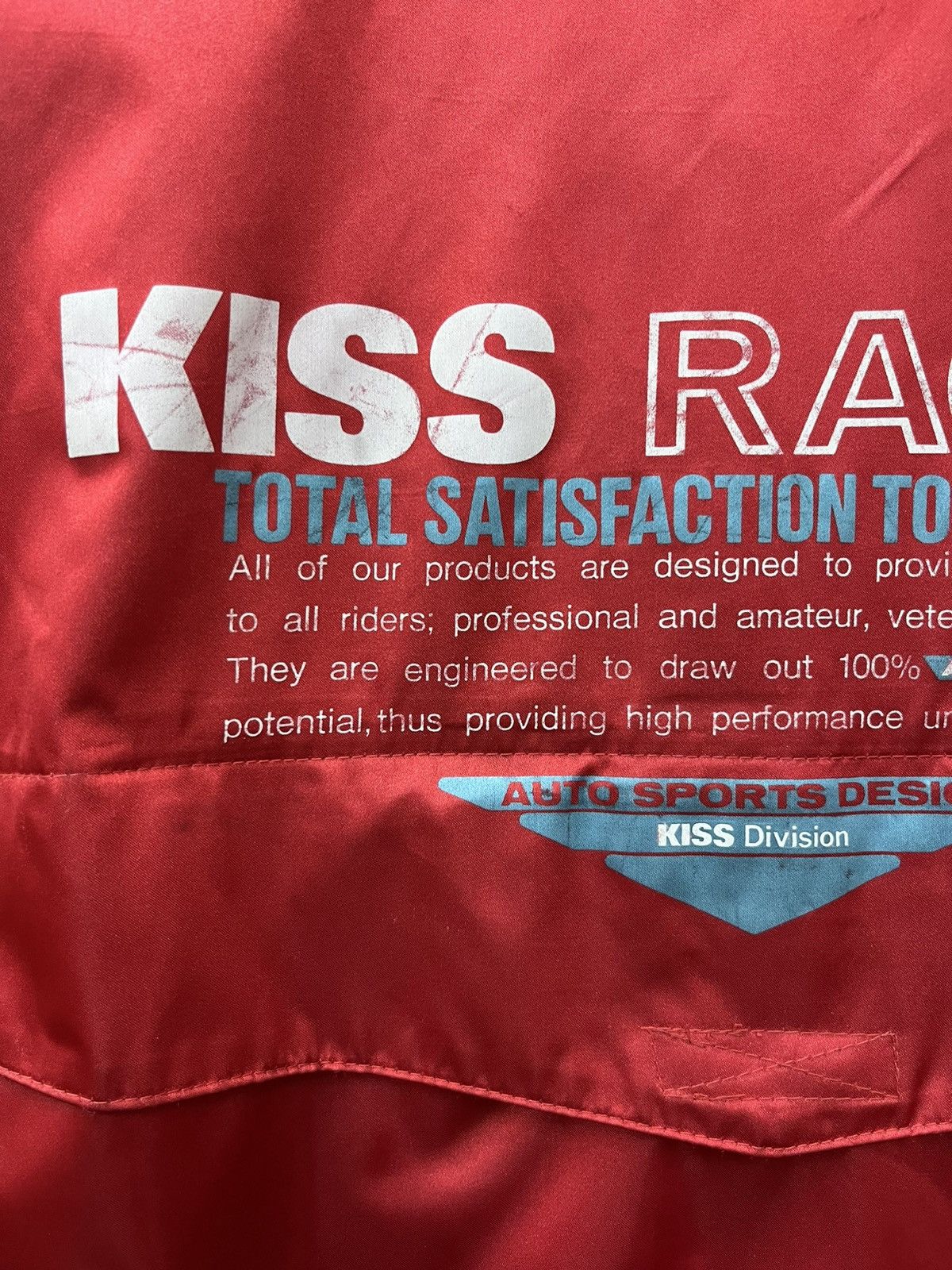 Other Vintage KISS Racing Team Nylon Jacket Red Proto AW:02 RL Size US XXL / EU 58 / 5 - 8 Thumbnail