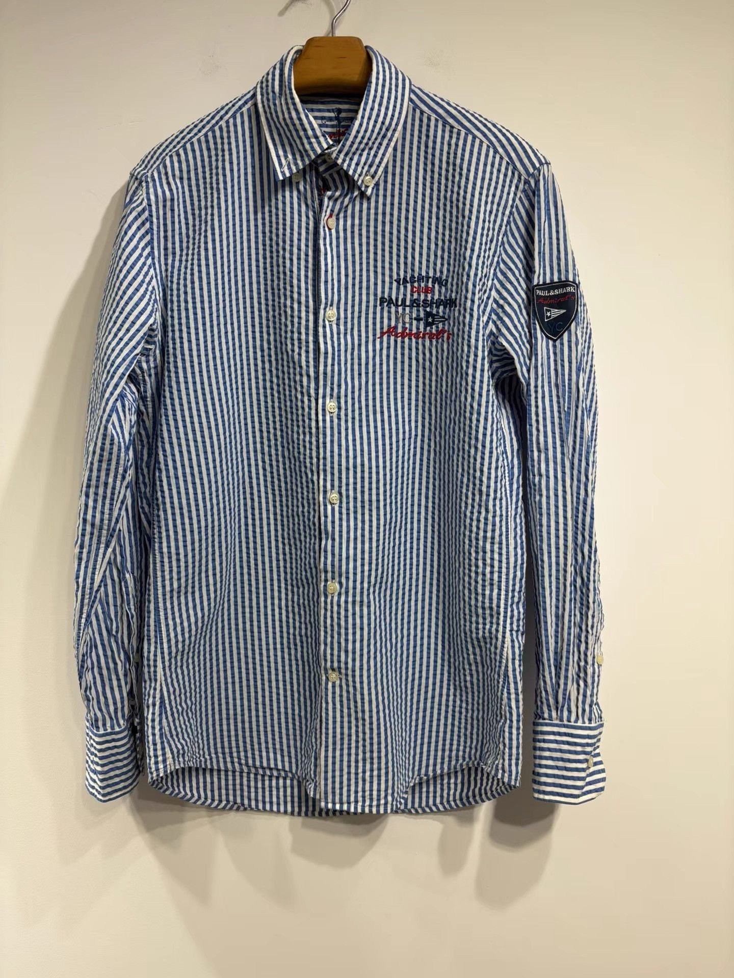 Paul & Shark Paul&Shark Men's Long Sleeve Striped Shirt K29 Size US M / EU 48-50 / 2 - 1 Thumbnail