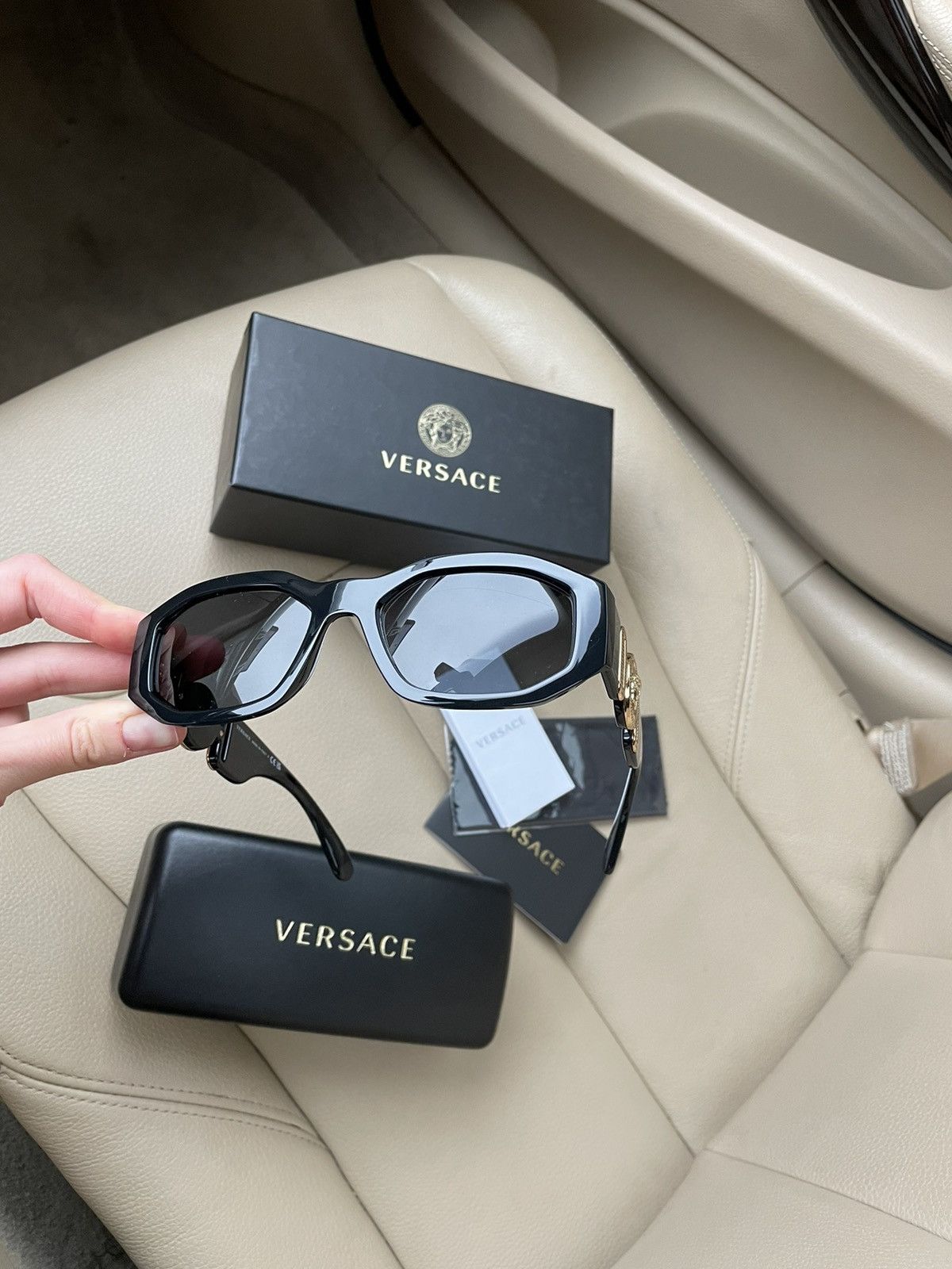 Versace × Vintage New Sunglasses Versace THE CLANS VE 4361 GB1/87 53 Size ONE SIZE - 8 Thumbnail