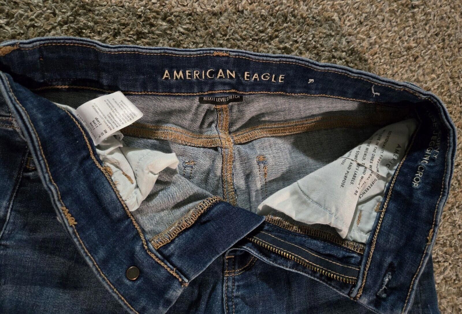 Designer American Eagle Curvy High Rise Jegging Crop Size 2 Long Size 26" / US 2 / IT 38 - 4 Thumbnail