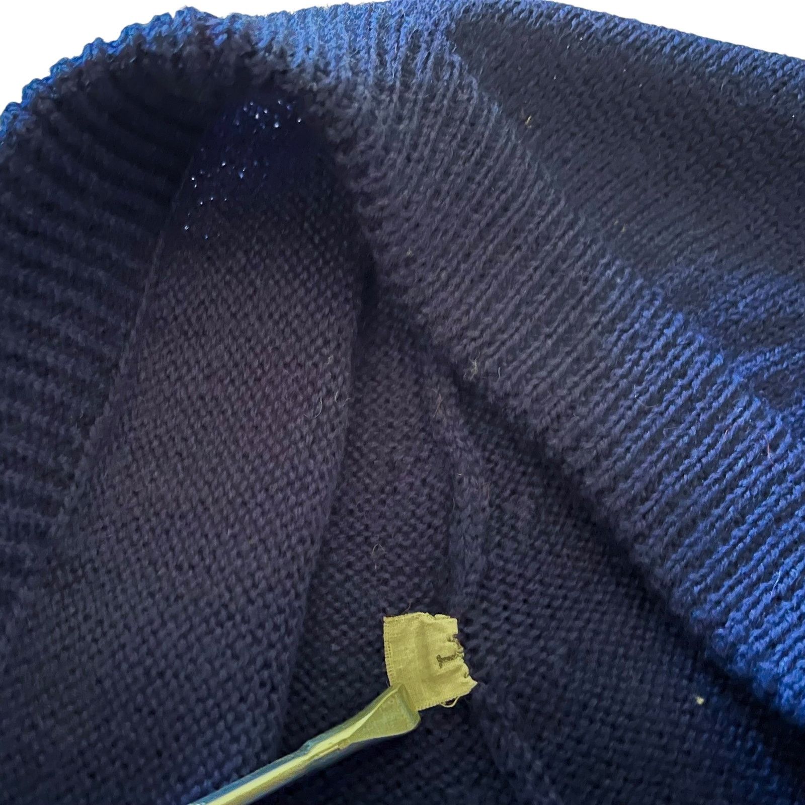 Vintage Vintage Glenmore Navy Blue Wool Knit Sweater Top Pants Set Size S / US 4 / IT 40 - 7 Thumbnail