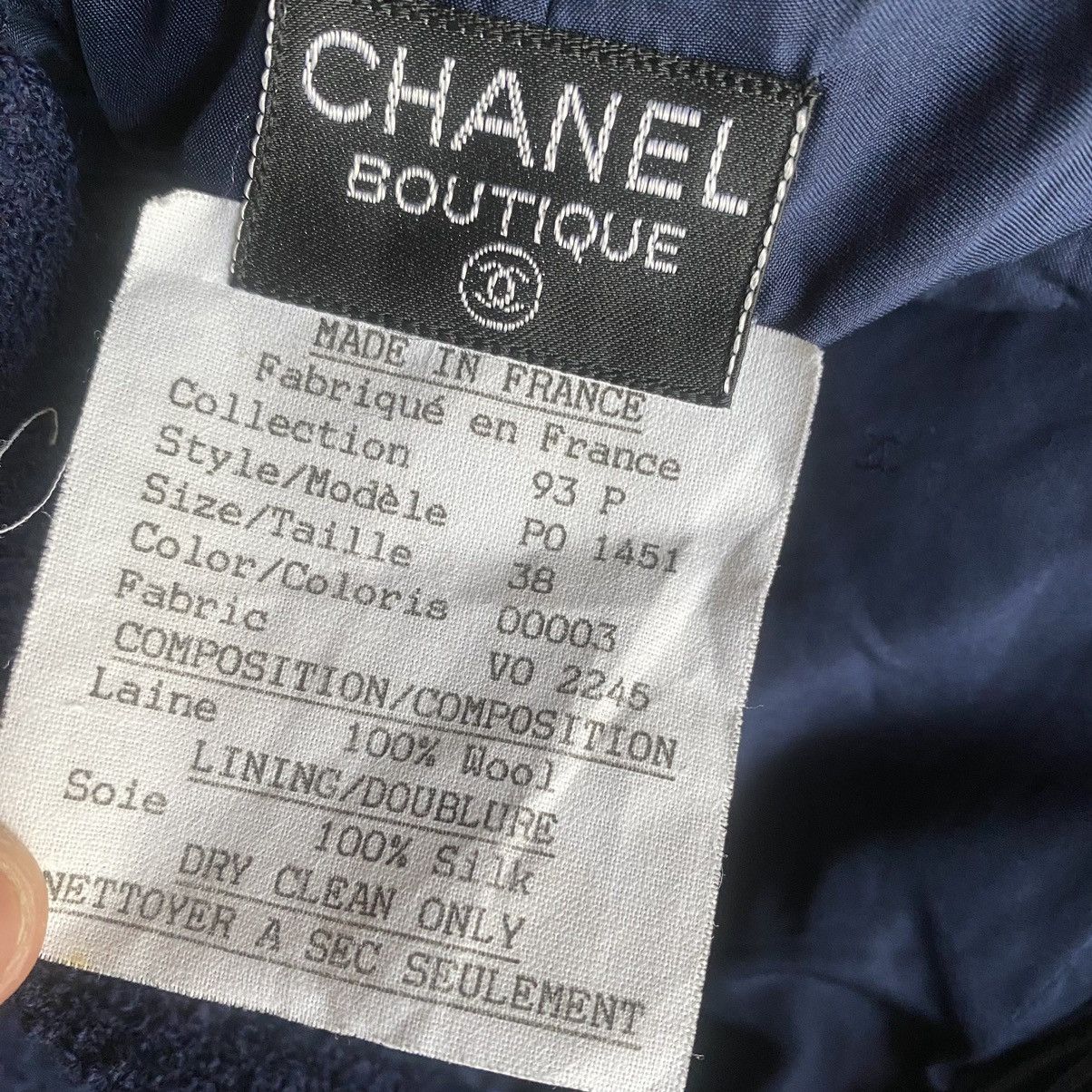Chanel Vintage SS 93 Tweed Skirt Size 27" / US 4 / IT 40 - 7 Thumbnail