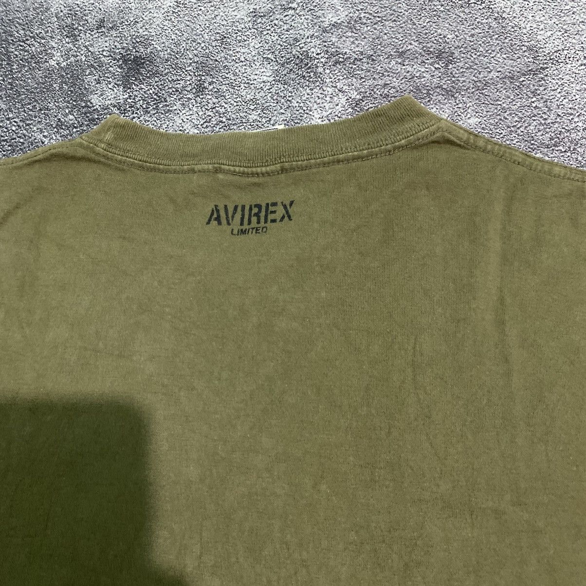 Avirex Vintage Rare Avirex USA The Heart Beat Tshirt Army Size US L / EU 52-54 / 3 - 5 Thumbnail
