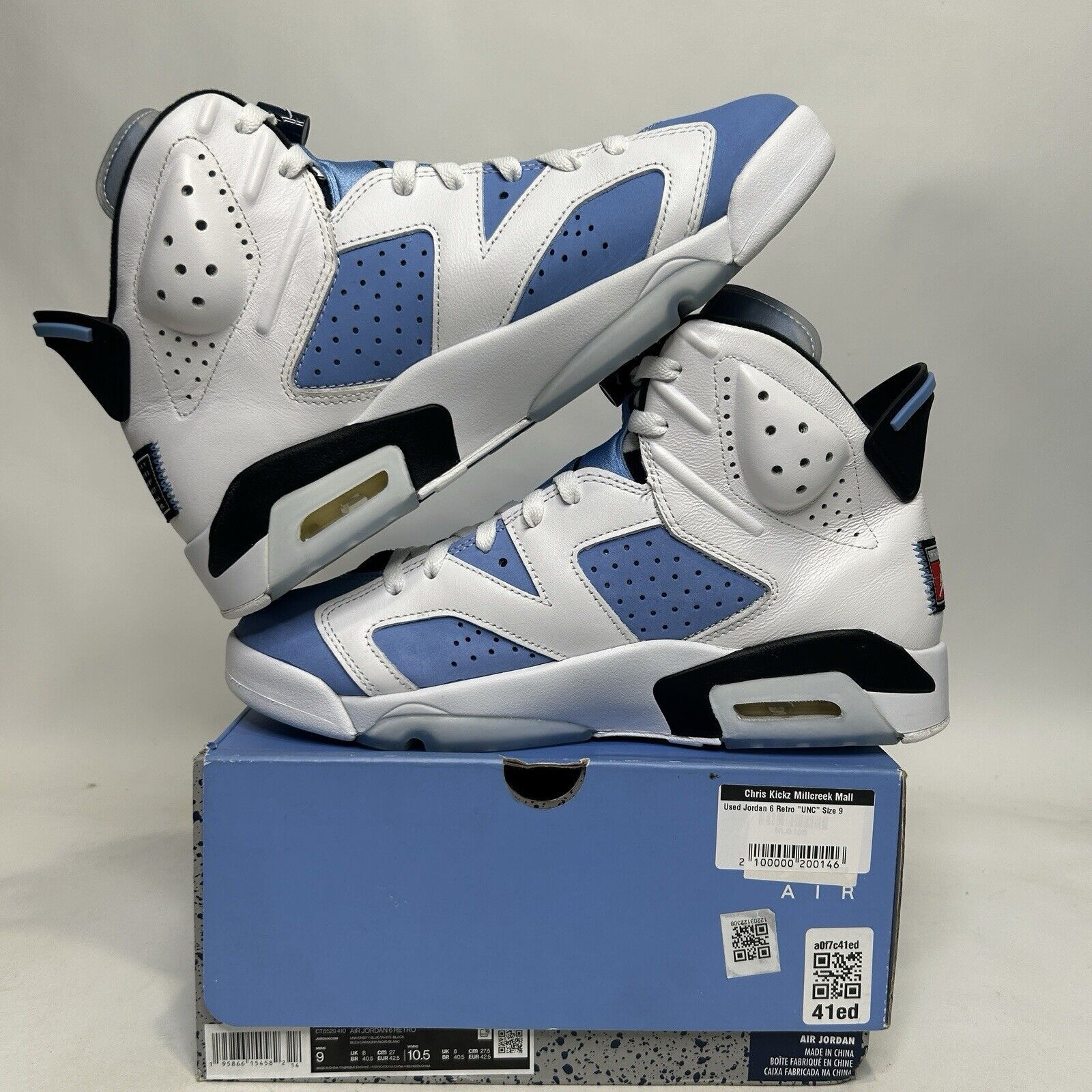 Jordan Brand Nike Air Jordan 6 Retro “UNC Home” 2024 Size US 9 / EU 42 - 2 Thumbnail