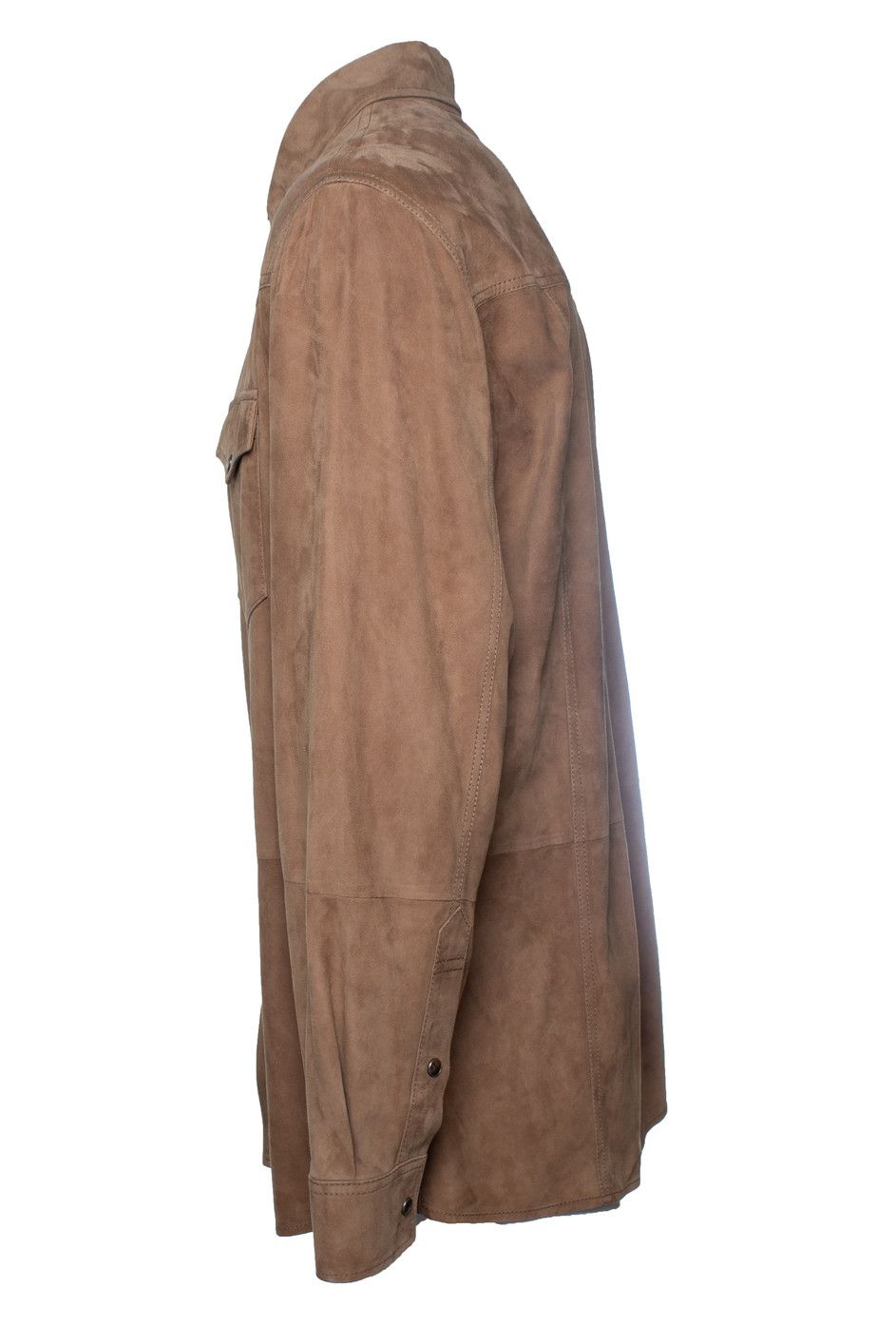 Brunello Cucinelli Brunello Cucinelli, brown suede shirt Size US XXL / EU 58 / 5 - 2 Thumbnail