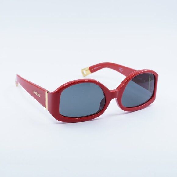 Jacquemus Jacquemus COLAPSO JAC/15 C2 Sunglasses Red Geometric Frame Size ONE SIZE - 1 Thumbnail