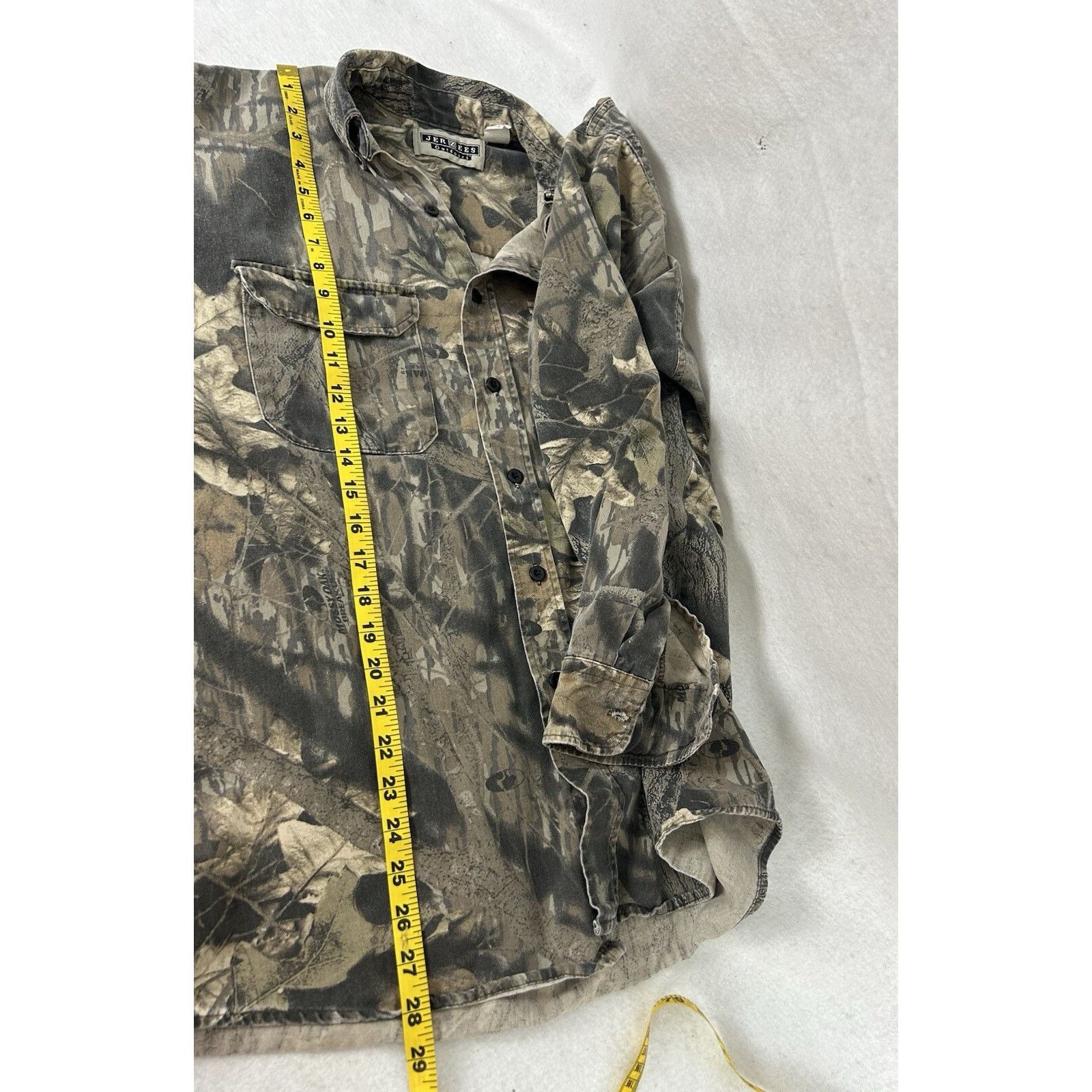 Jerzees VTG Jerzees Mossy Oak Button Up Shirt Long Sleece M Camo USA Size US M / EU 48-50 / 2 - 8 Thumbnail