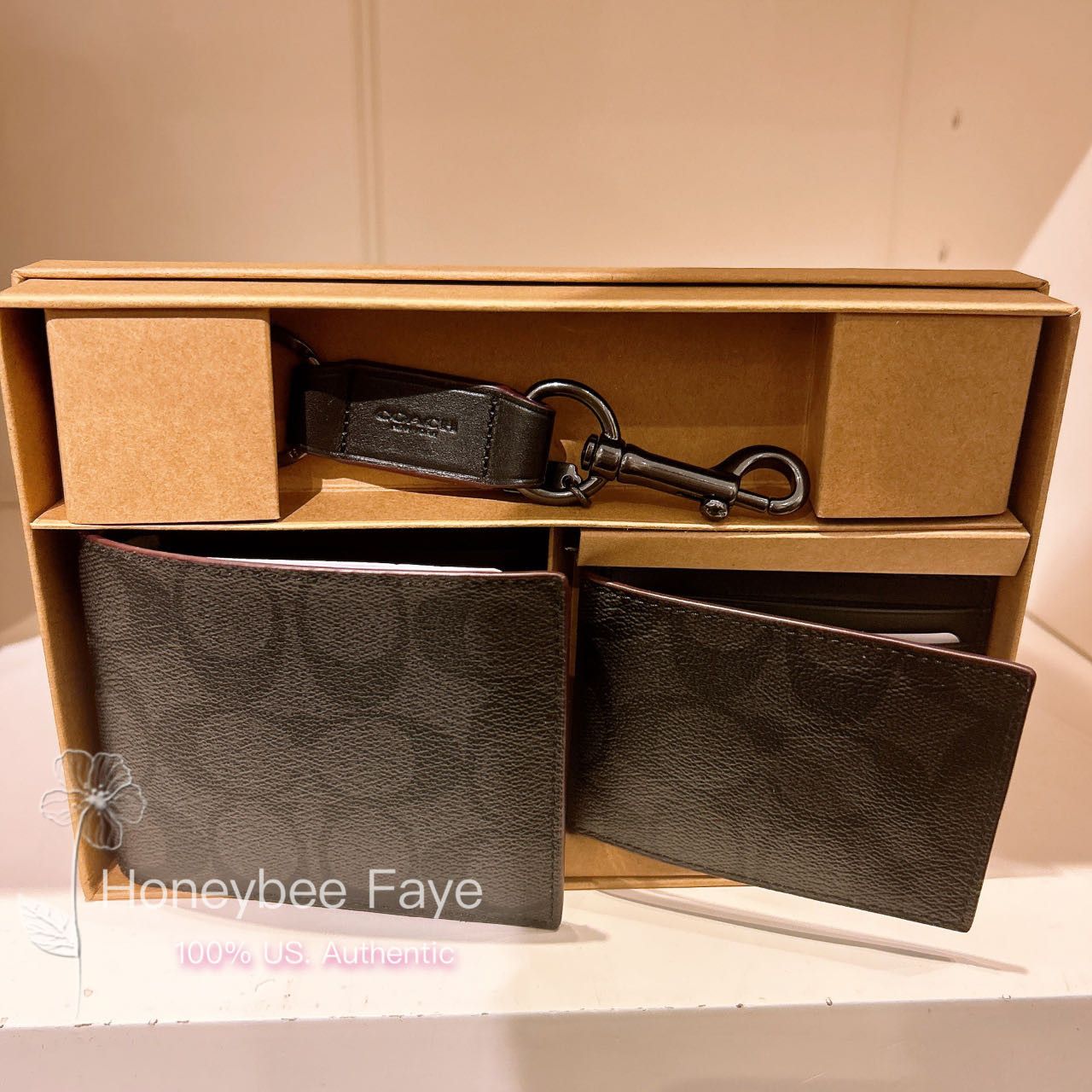 Coach MEN's Boxed 3 In 1 Wallet Gift Set In Signature Canvas