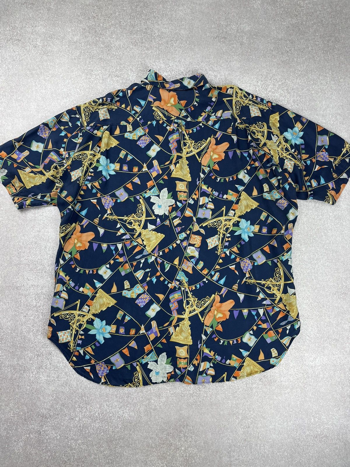 Leonard Paris × Vintage Leonard Paris Vintage Printed Silk Shirt Size US XXL / EU 58 / 5 - 8 Thumbnail