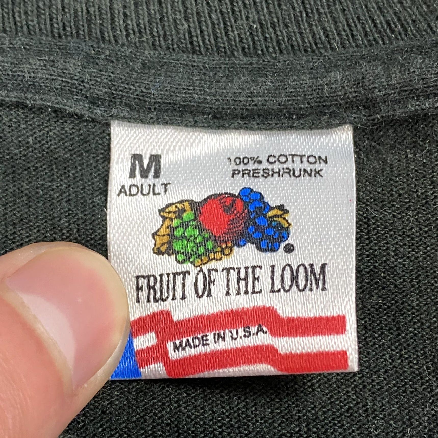 Fruit Of The Loom VINTAGE Power MIA Tee Shirt 1992 Graphic Tee Men’s Medium Black Cotton Short Sleeve USA Made Fruit of the Loom M Mens Size Medium Size US M / EU 48-50 / 2 - 4 Thumbnail