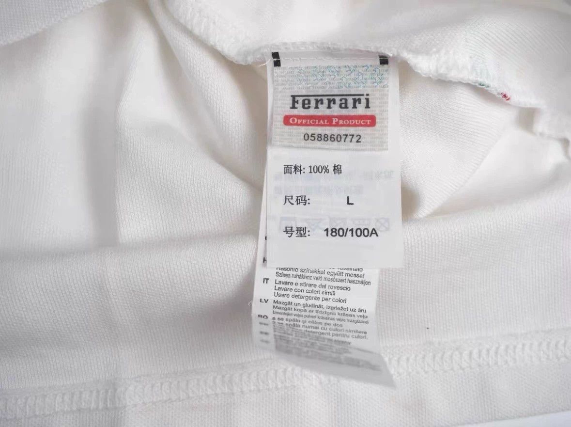 Ferrari FERRARI White Polo Loaf, Size L Size US L / EU 52-54 / 3 - 9 Thumbnail