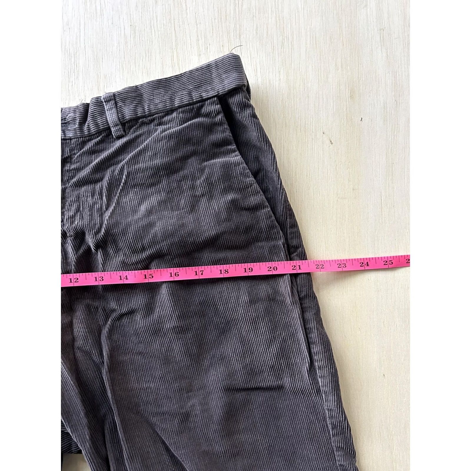 Vintage Gray Corduroy Chino Pants Mens 34x29 Regular Fit Straight Leg Casual Fall Size US 34 / EU 50 - 7 Thumbnail