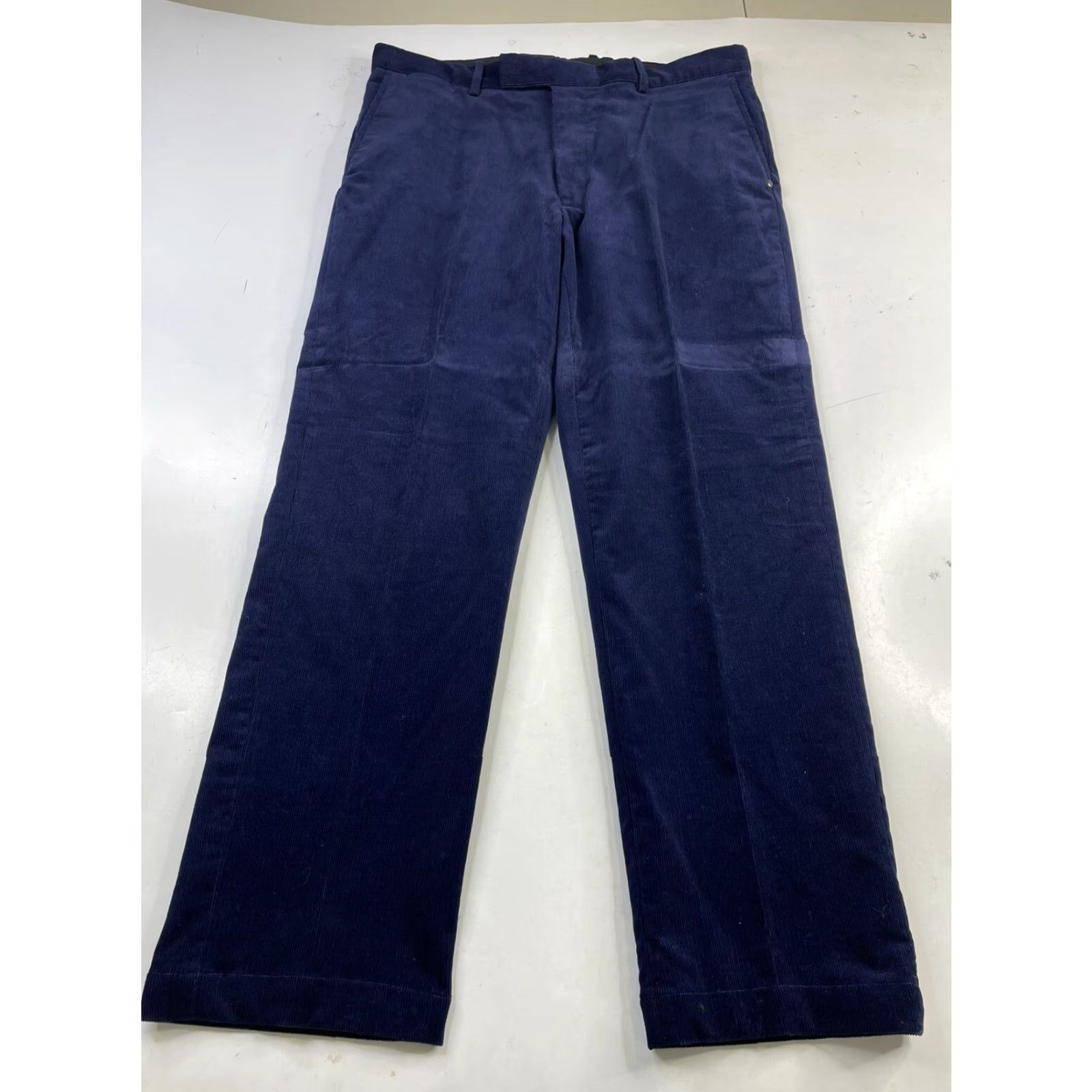 RLX Ralph Lauren Ralph Lauren RLX Corduroy Cotton Flat Front Pants Golf Blue Mens 36x30 Size US 36 / EU 52 - 2 Thumbnail