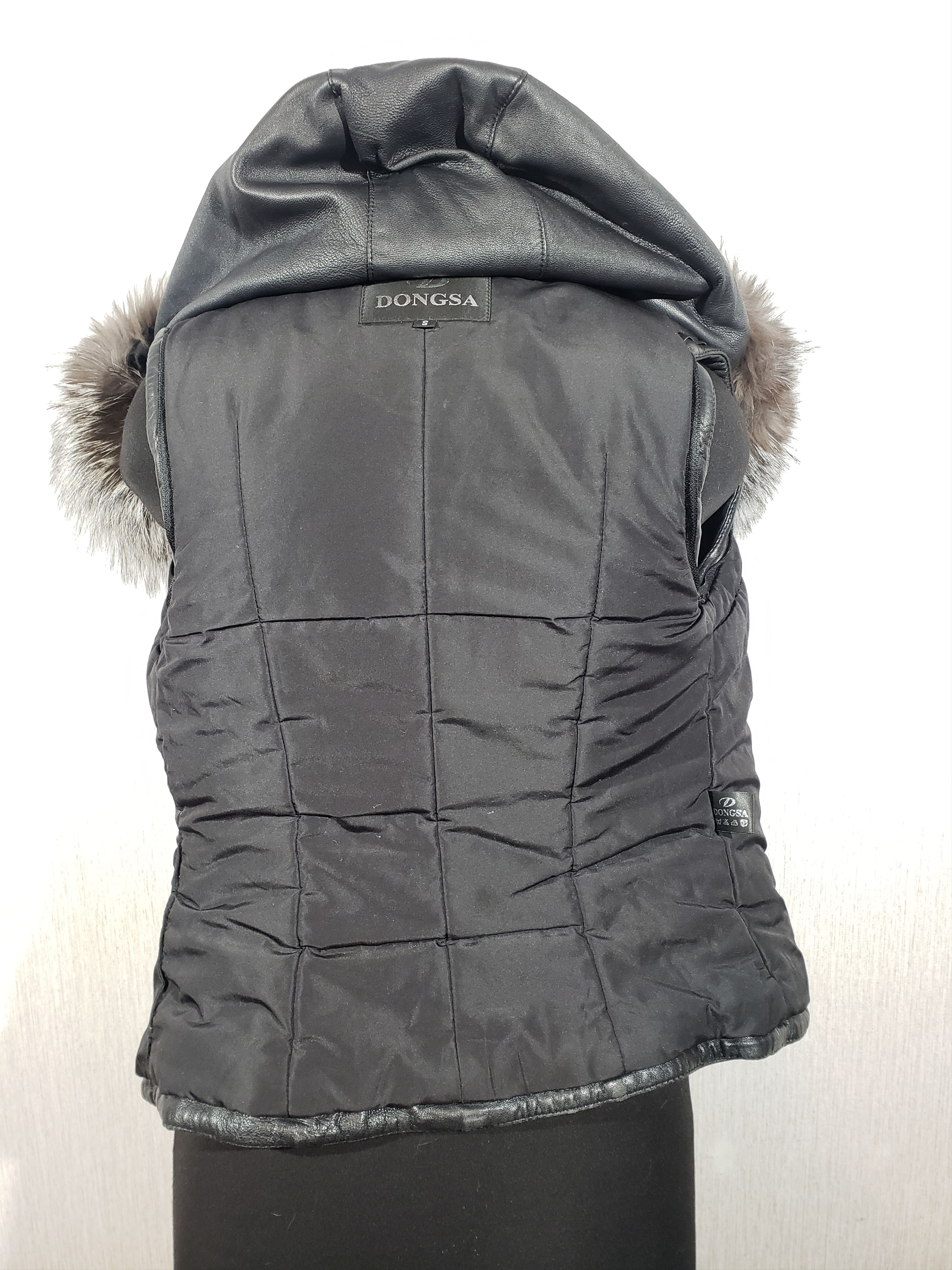 Uniqlo Black women's leather jacket with a hood. Size M / US 6-8 / IT 42-44 - 8 Thumbnail