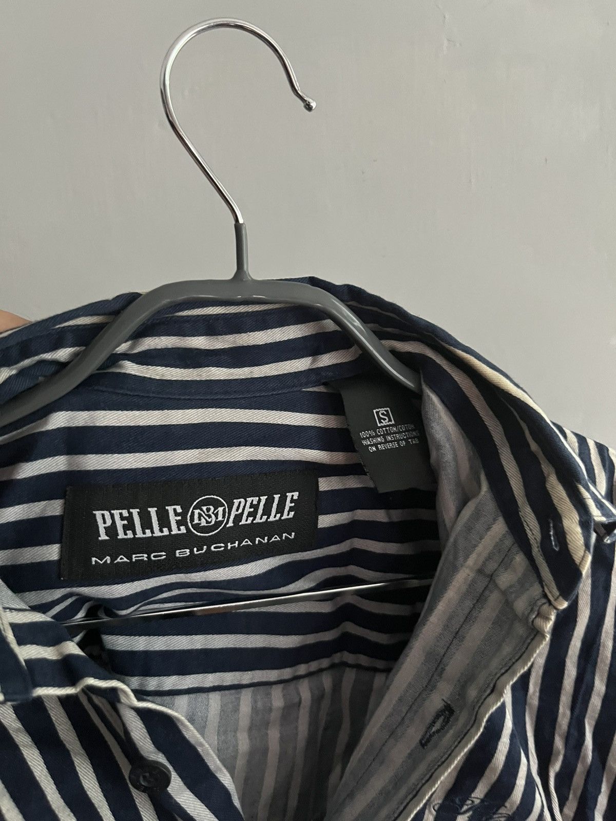 Pelle Pelle Pelle pelle Pinstriped Button Up Shirt Size US S / EU 44-46 / 1 - 3 Thumbnail