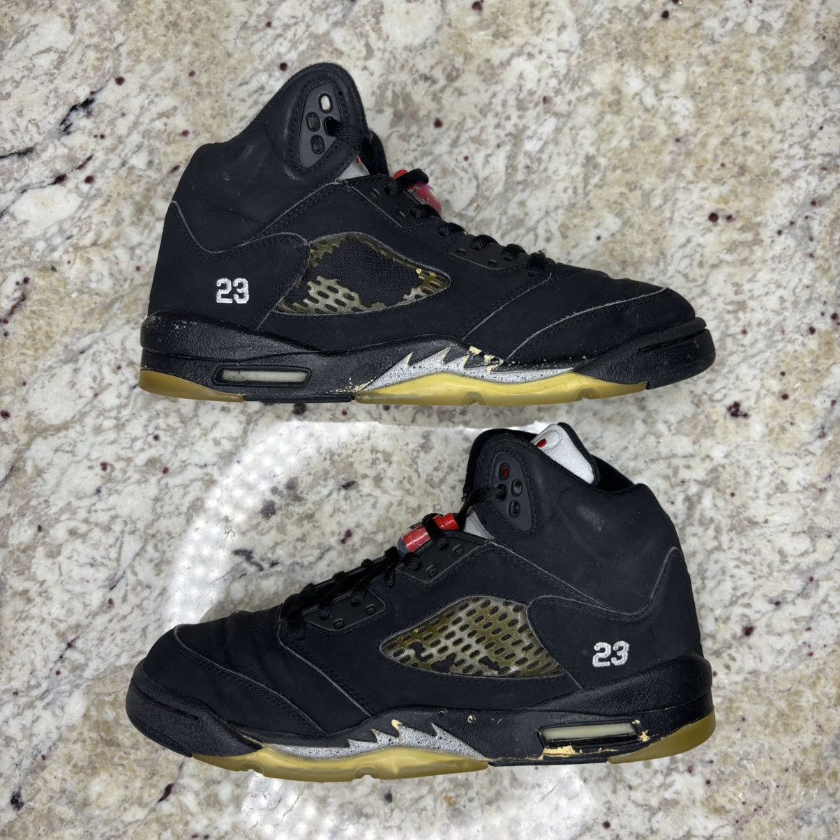 Jordan Brand Size 6y-Jordan 5 Metallic 2006 Gs Worn W/Box Size US 6 / EU 39 - 2 Thumbnail