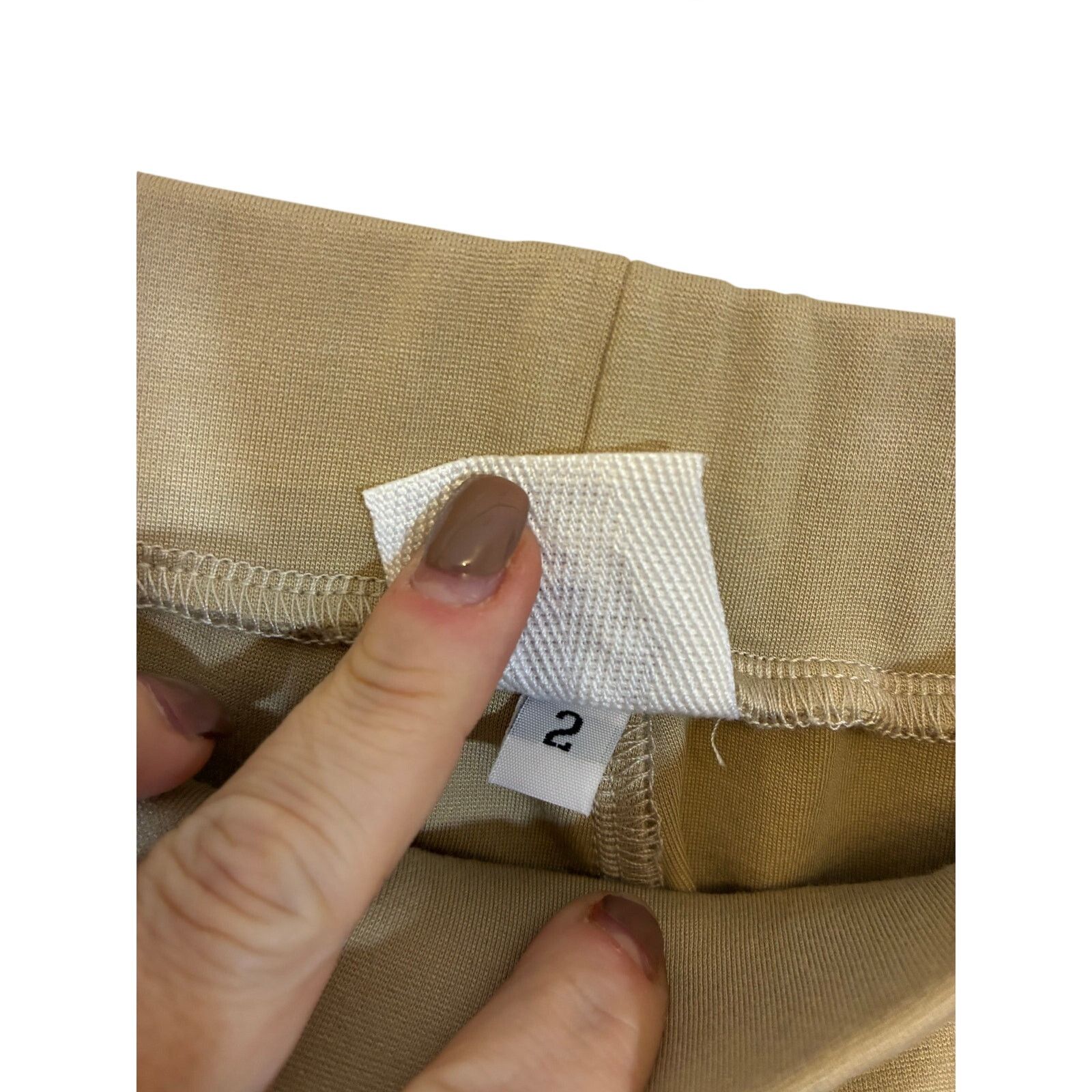 Other Planet by Lauren G Ponte Pull-On Ankle Pant Khaki 2 / US 10 Size 32" / US 10 / IT 46 - 4 Thumbnail